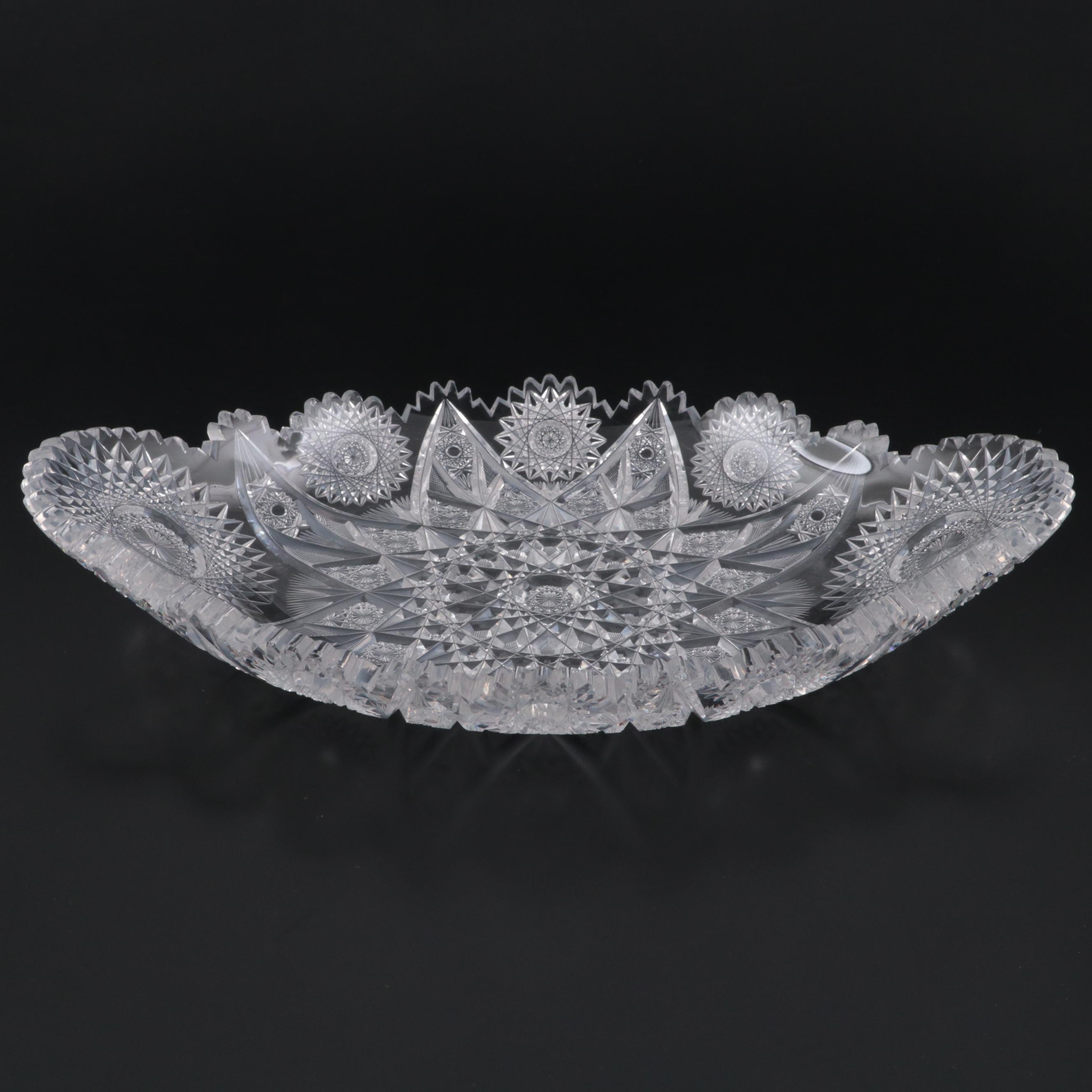 Gowans, Kent & Co. "Expanding Star" Brilliant Cut Glass Ice Cream Tray