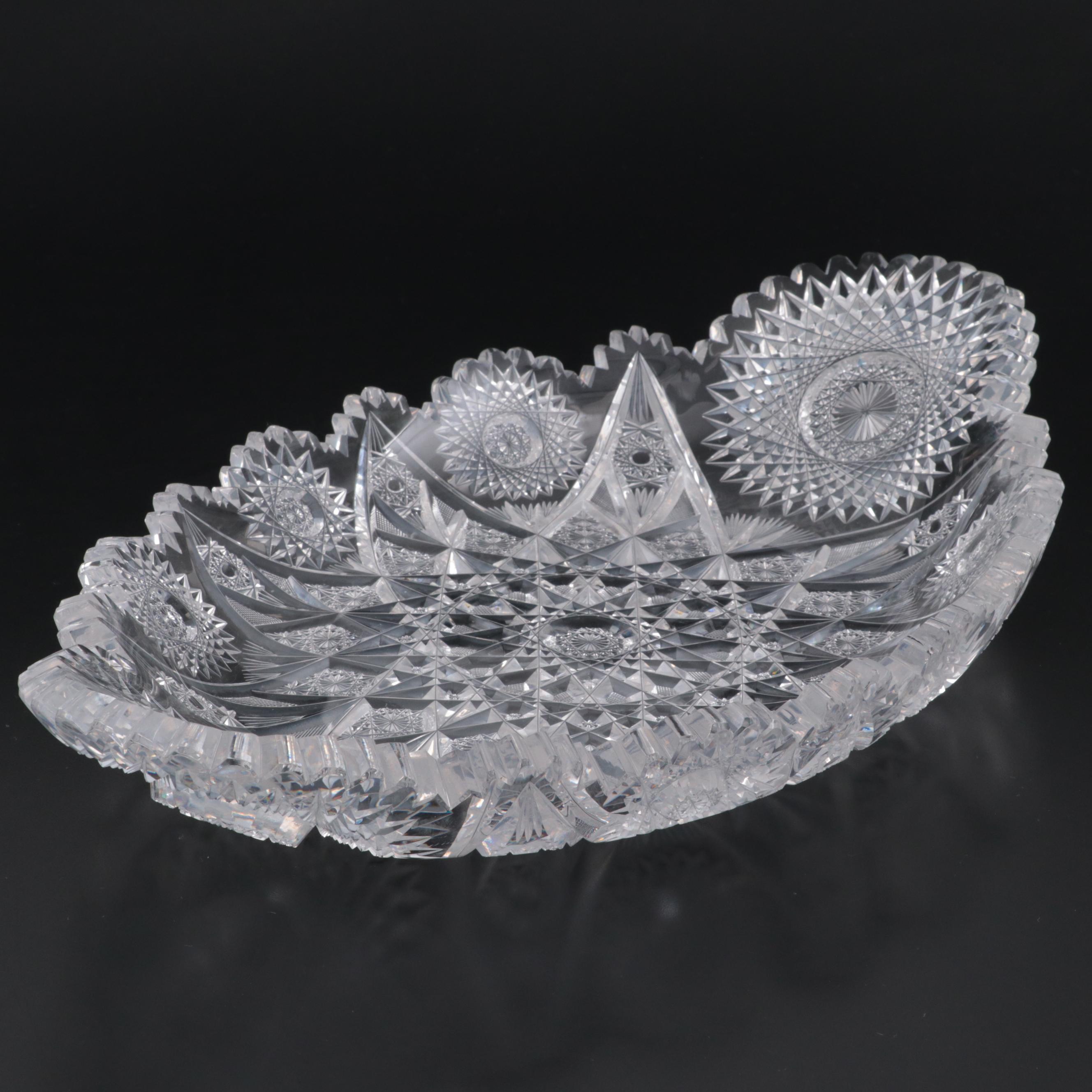 Gowans, Kent & Co. "Expanding Star" Brilliant Cut Glass Ice Cream Tray