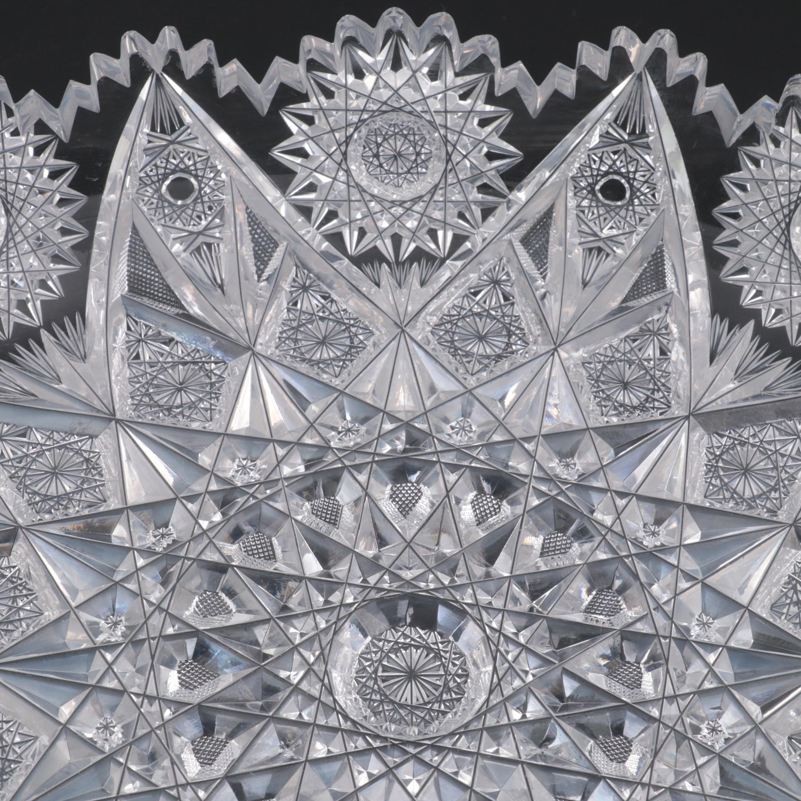 Gowans, Kent & Co. "Expanding Star" Brilliant Cut Glass Ice Cream Tray