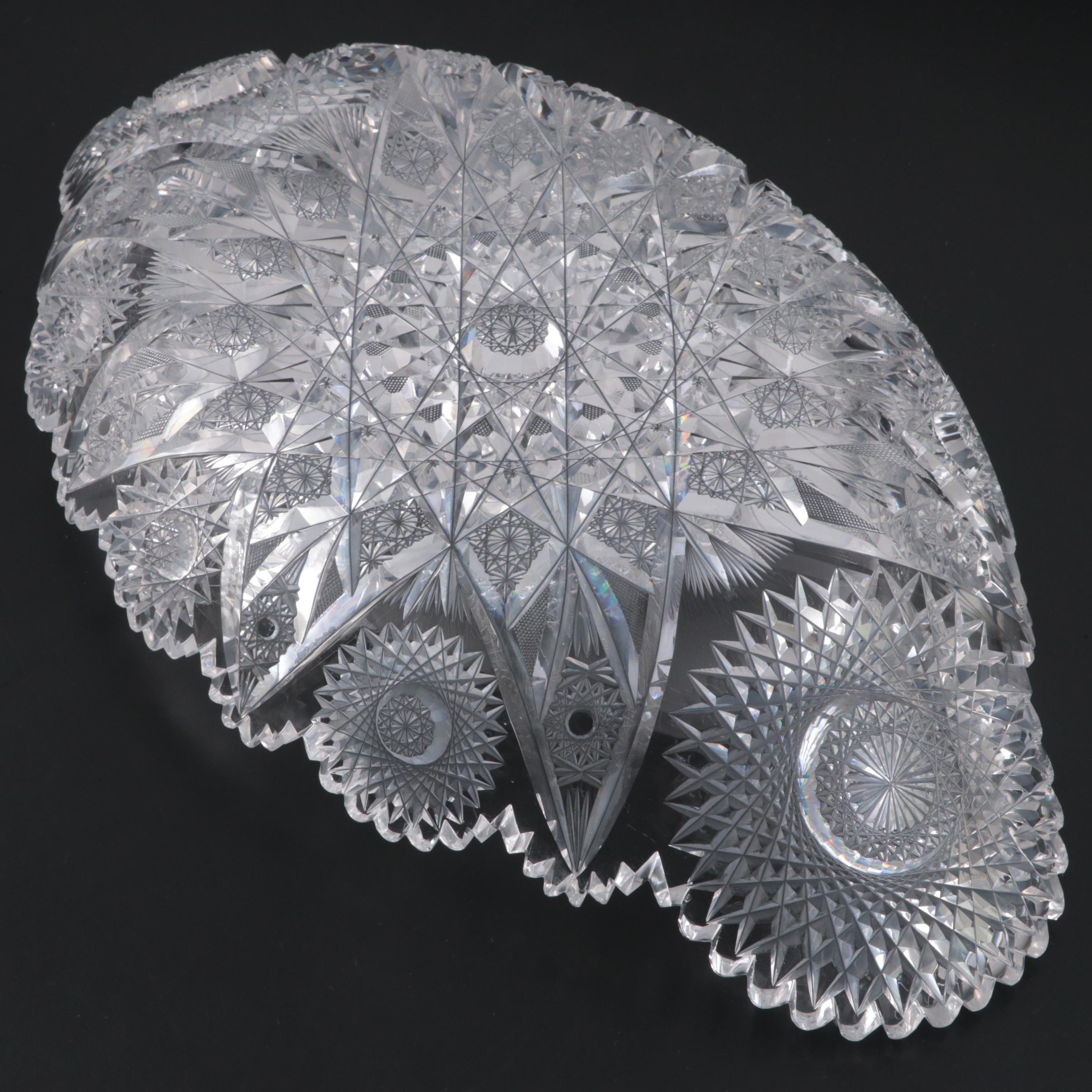 Gowans, Kent & Co. "Expanding Star" Brilliant Cut Glass Ice Cream Tray