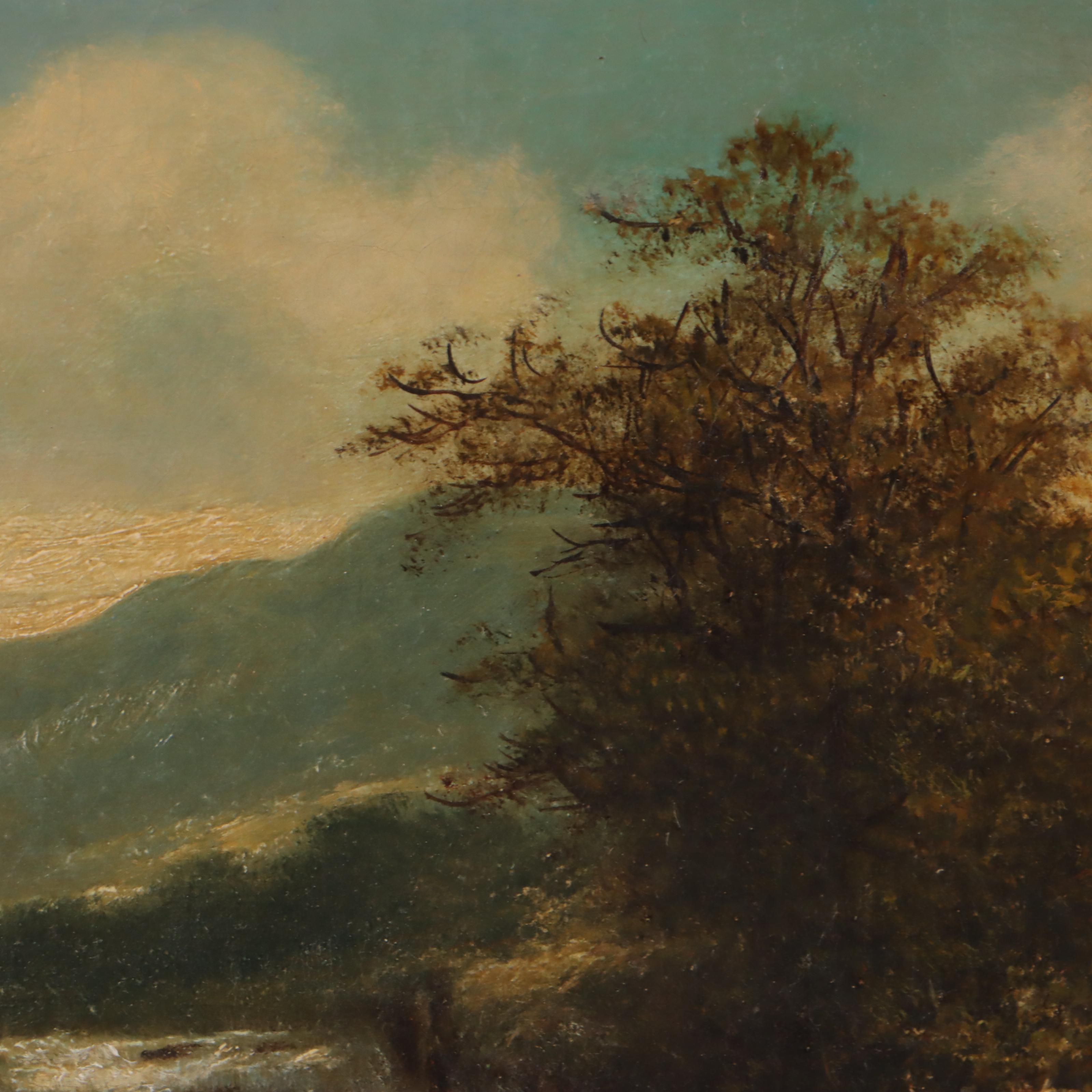 Richard Marshall Oil Painting of Landscape With Waterfall