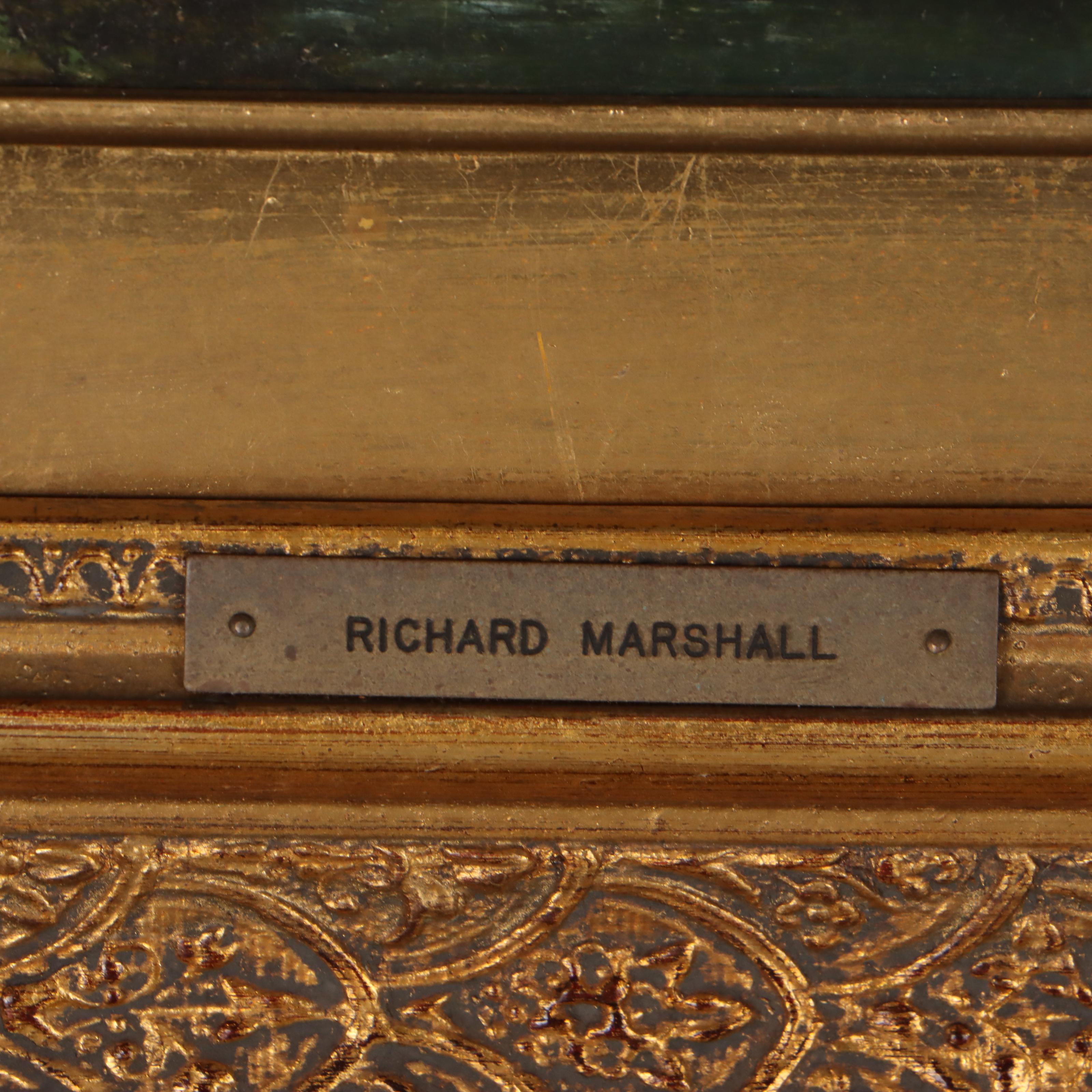 Richard Marshall Oil Painting of Landscape With Waterfall