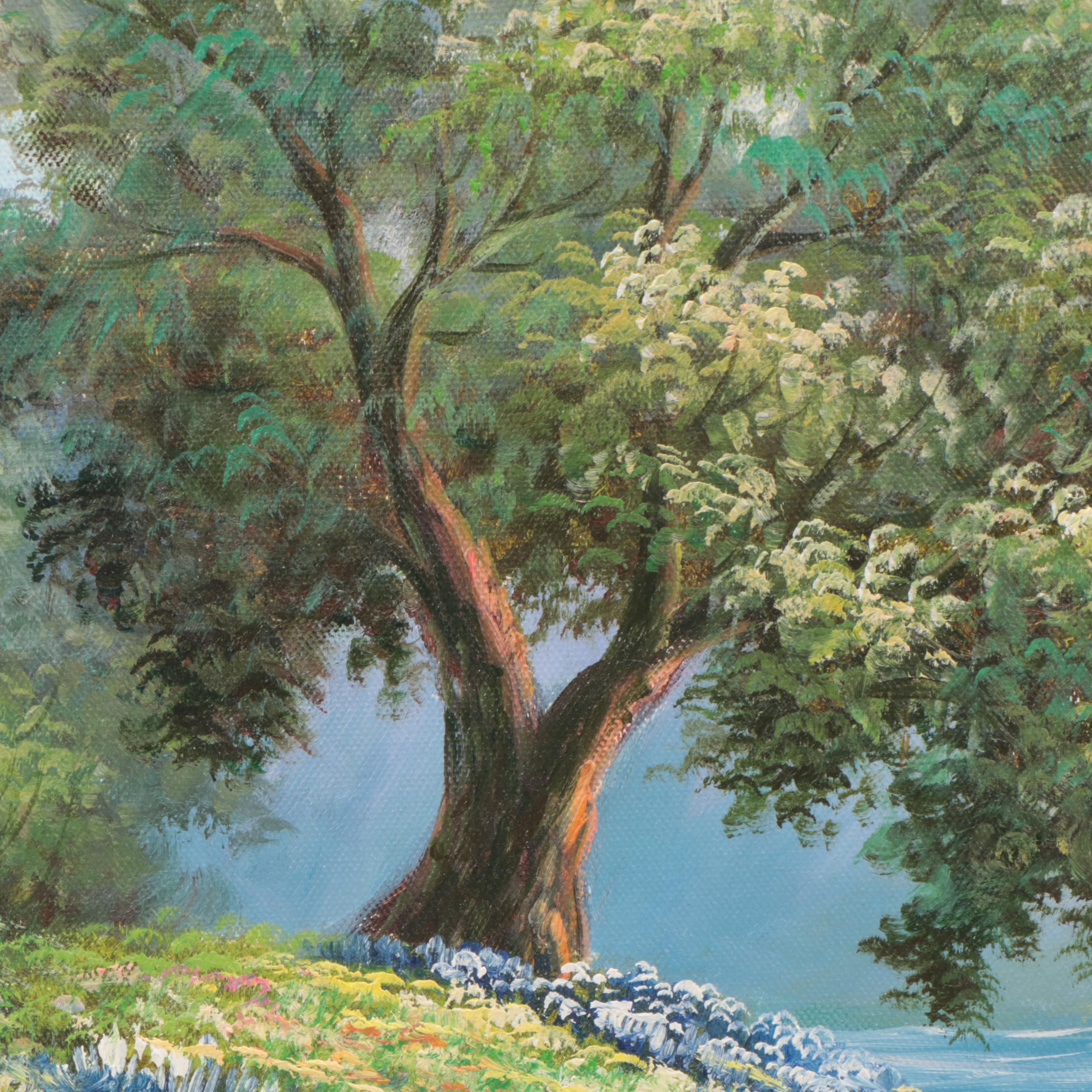 Forks Southern Country Landscape Oil Painting