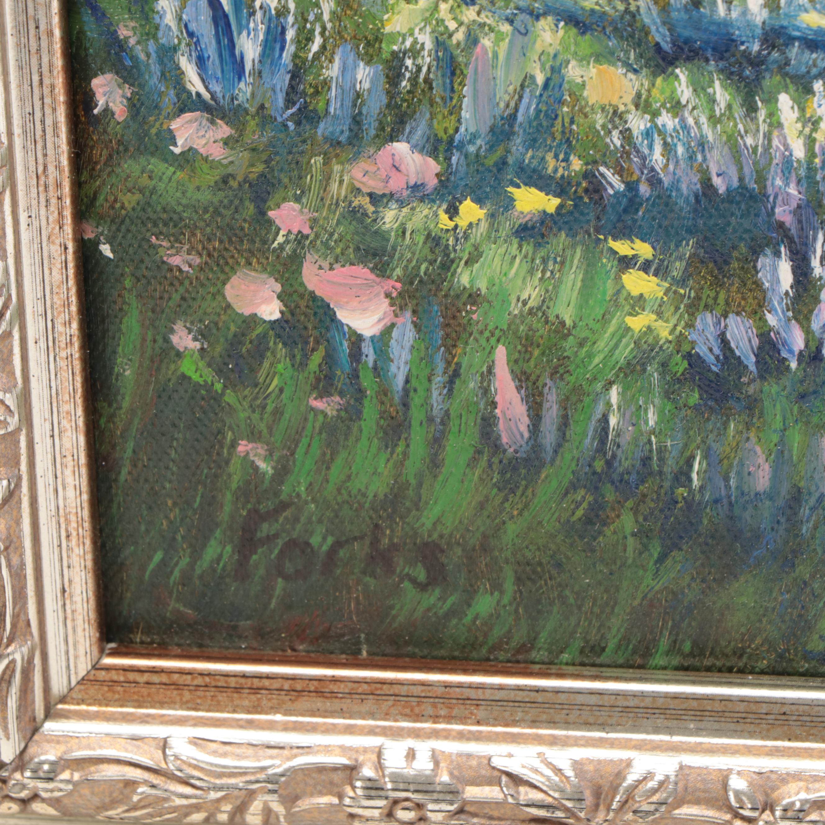 Forks Southern Country Landscape Oil Painting