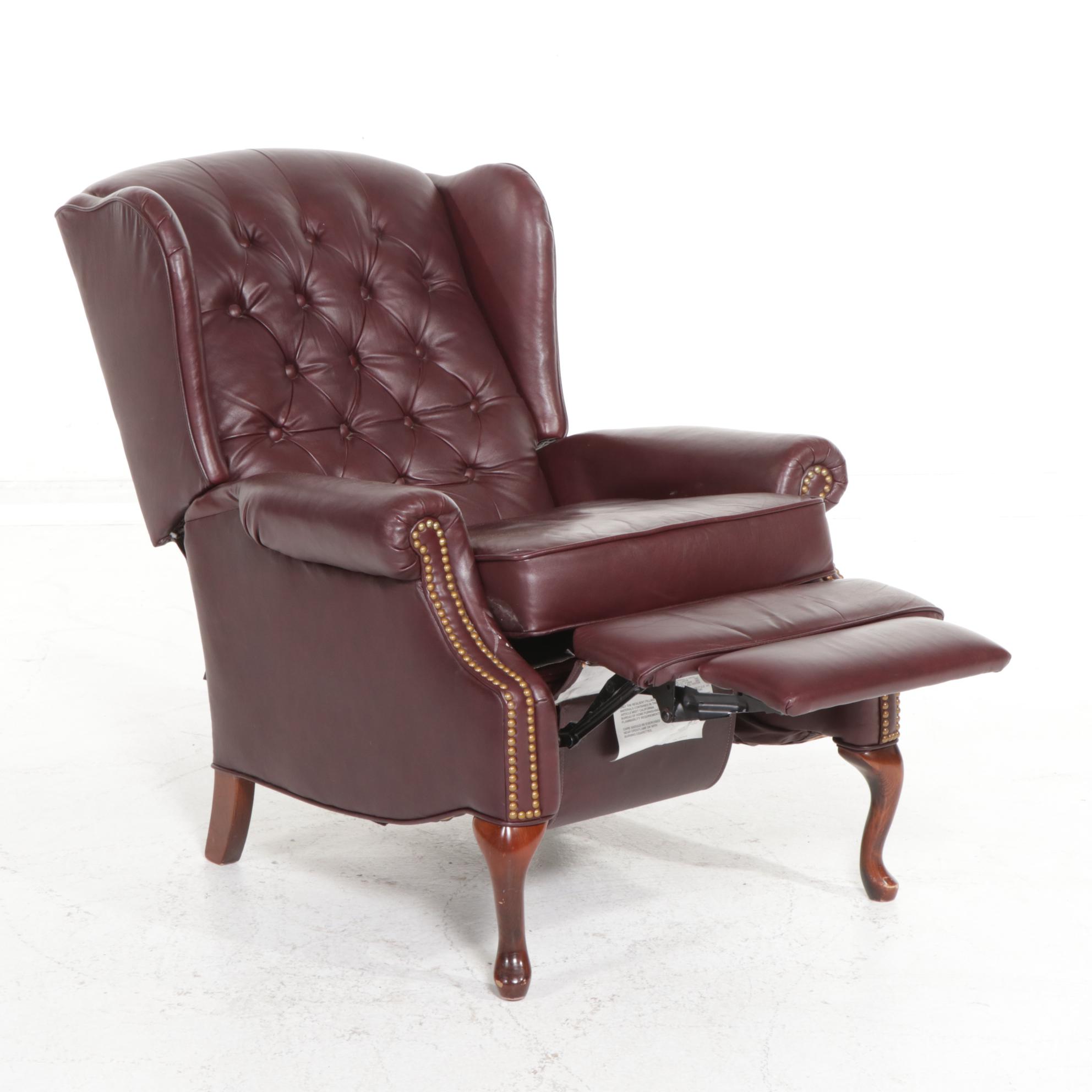 Lane "Action" Queen Anne Style Faux Leather Upholstered Recliner