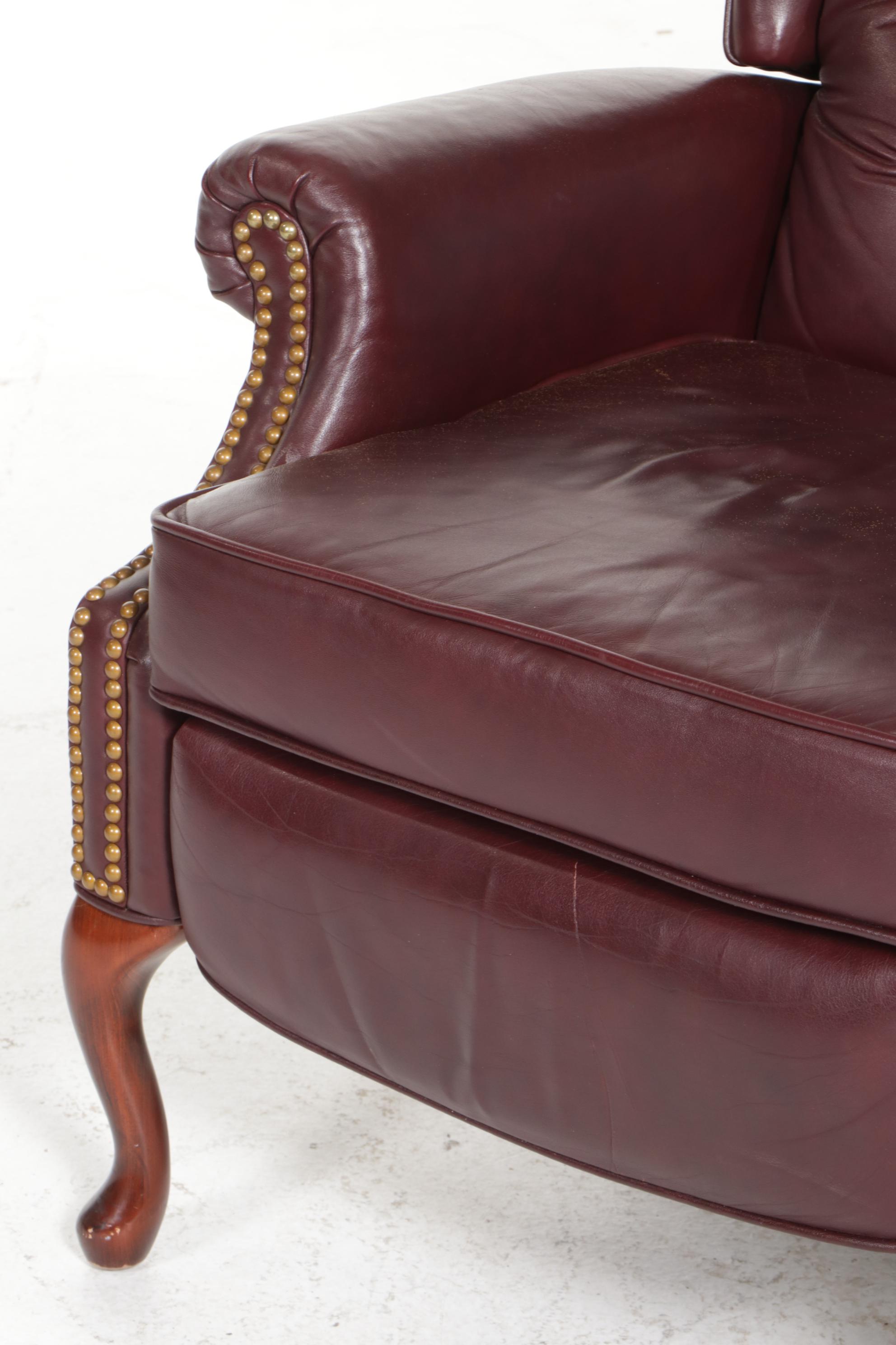 Lane "Action" Queen Anne Style Faux Leather Upholstered Recliner