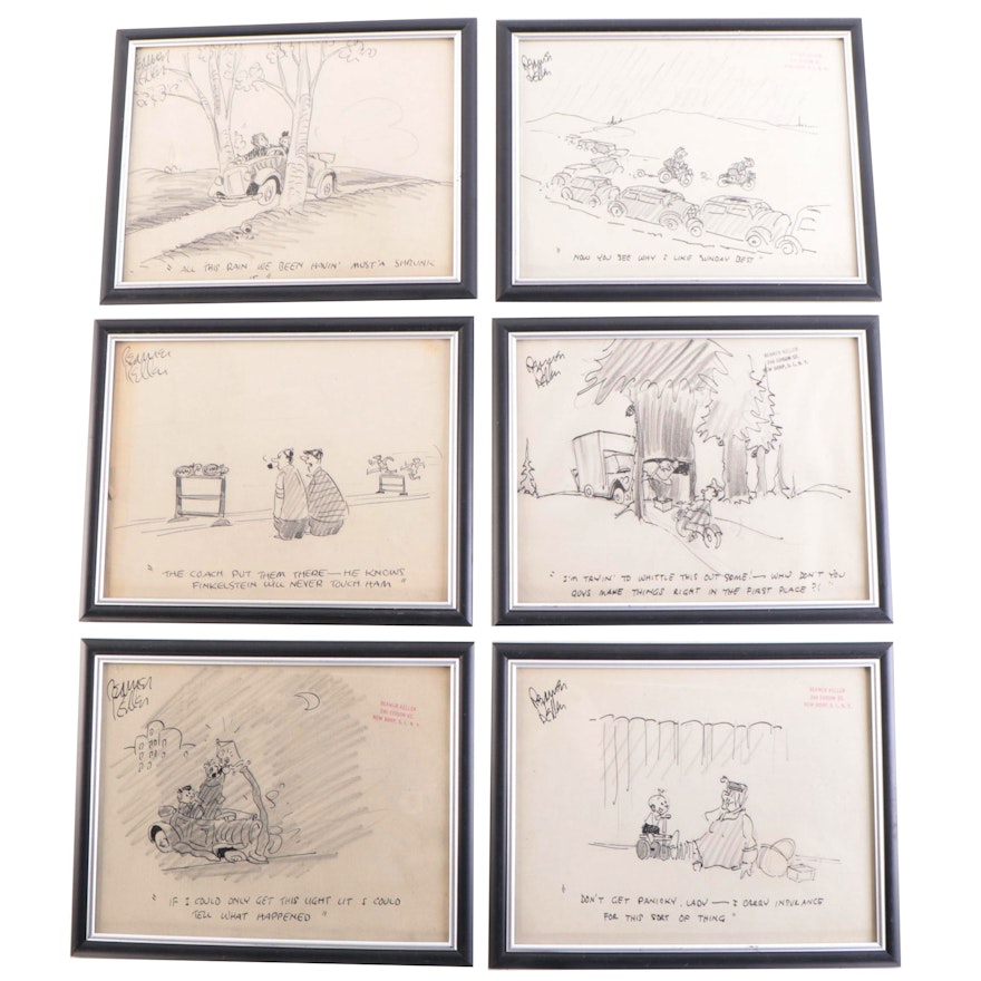 Reamer Keller Graphite and Ink Illustrations