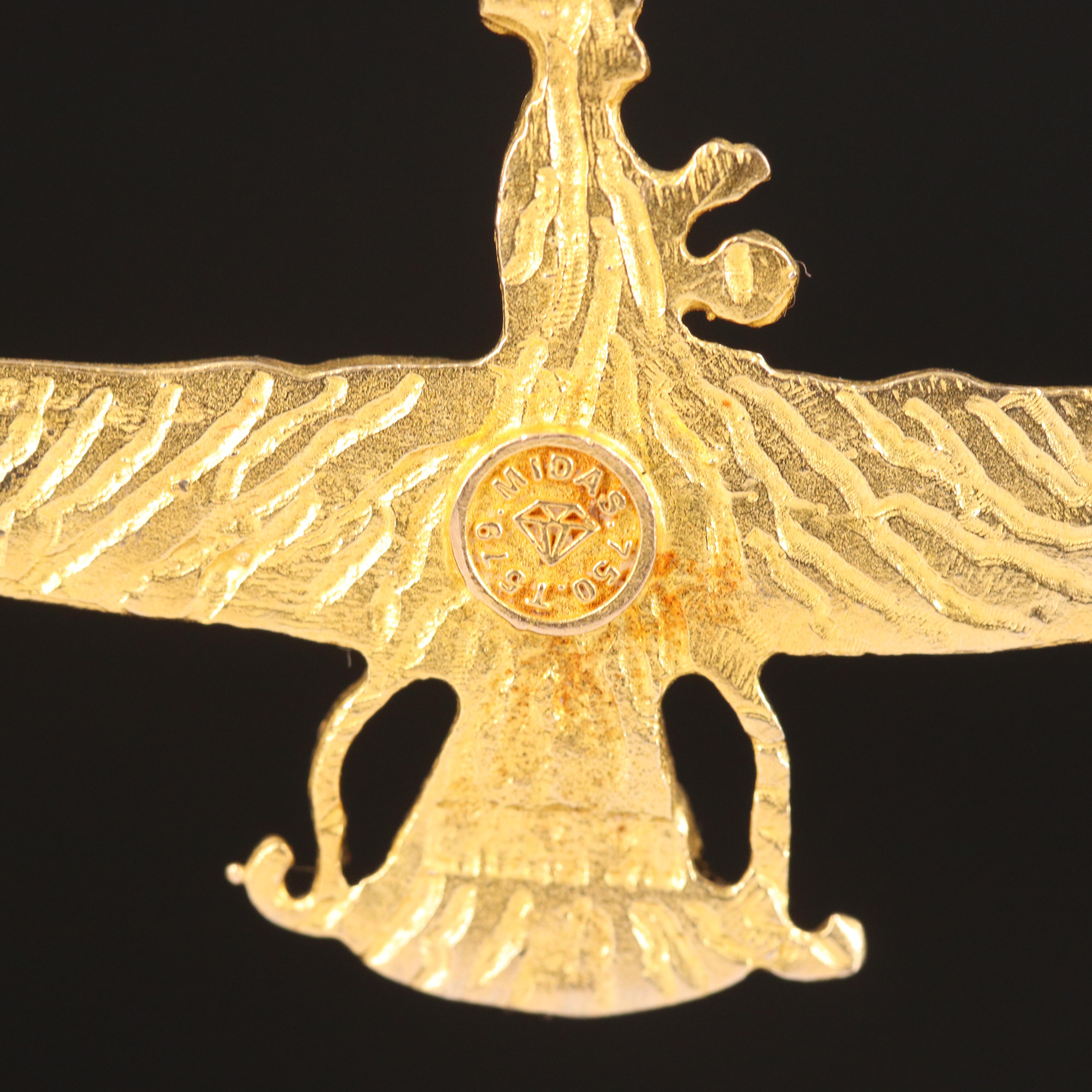 18K Zoroastrian Faravahar Pendant