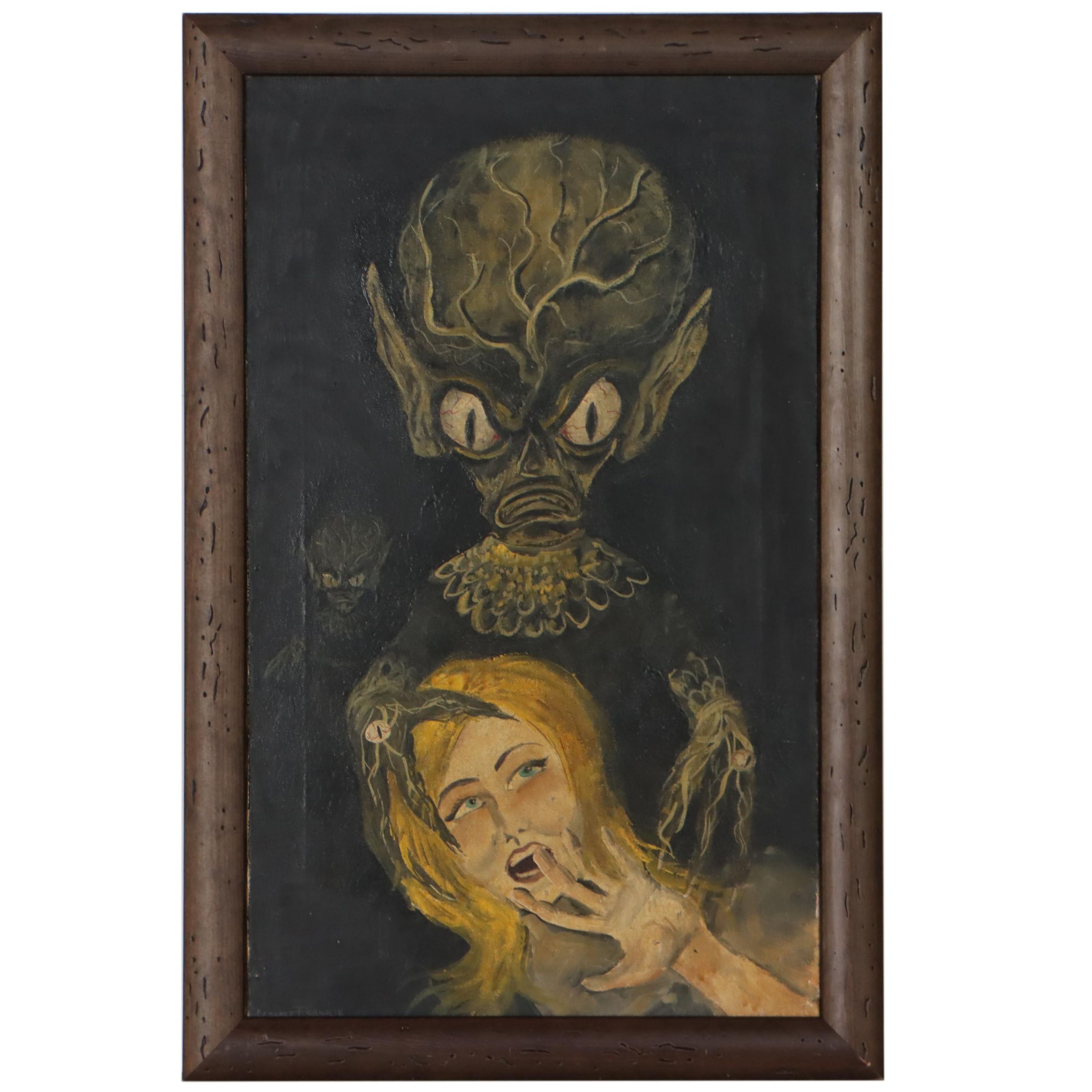 Leonard Fornalik Oil Painting "Invasion of the Saucer-men"