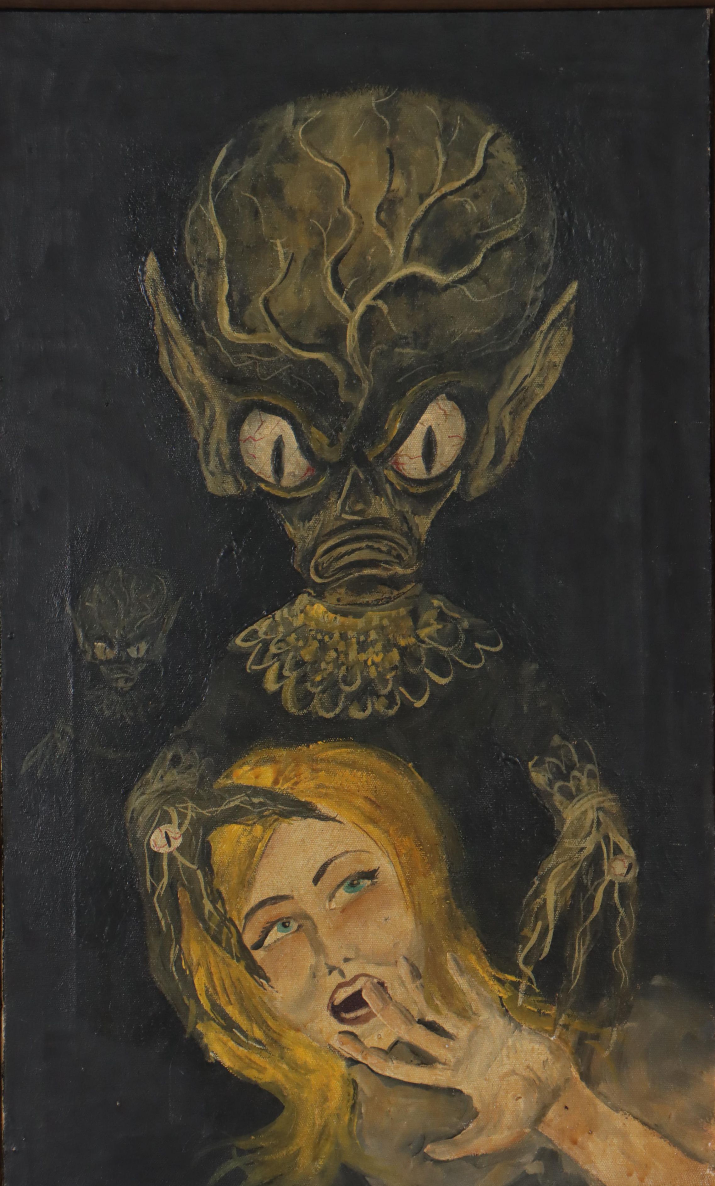 Leonard Fornalik Oil Painting "Invasion of the Saucer-men"