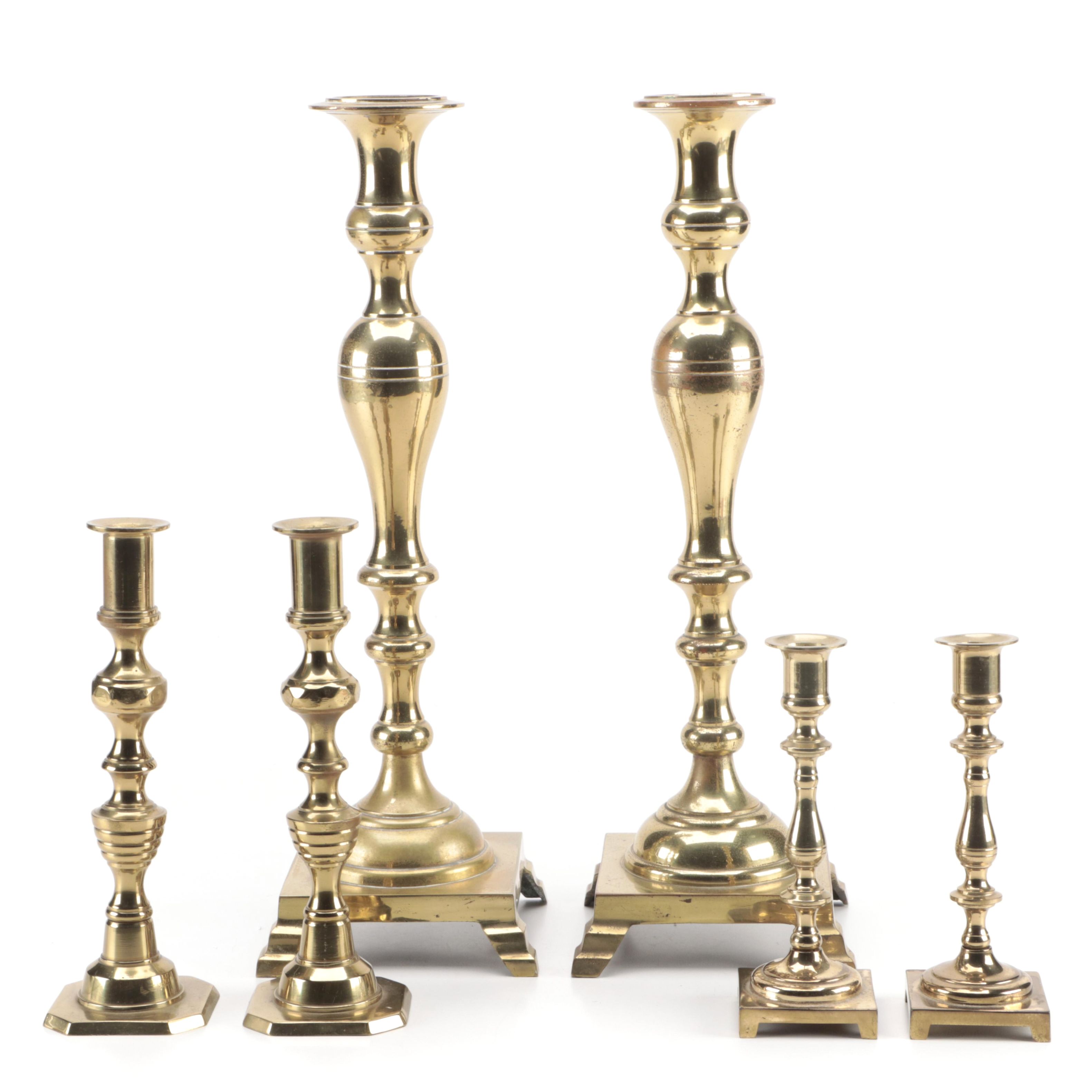 Brass Baluster Candlestick Collection