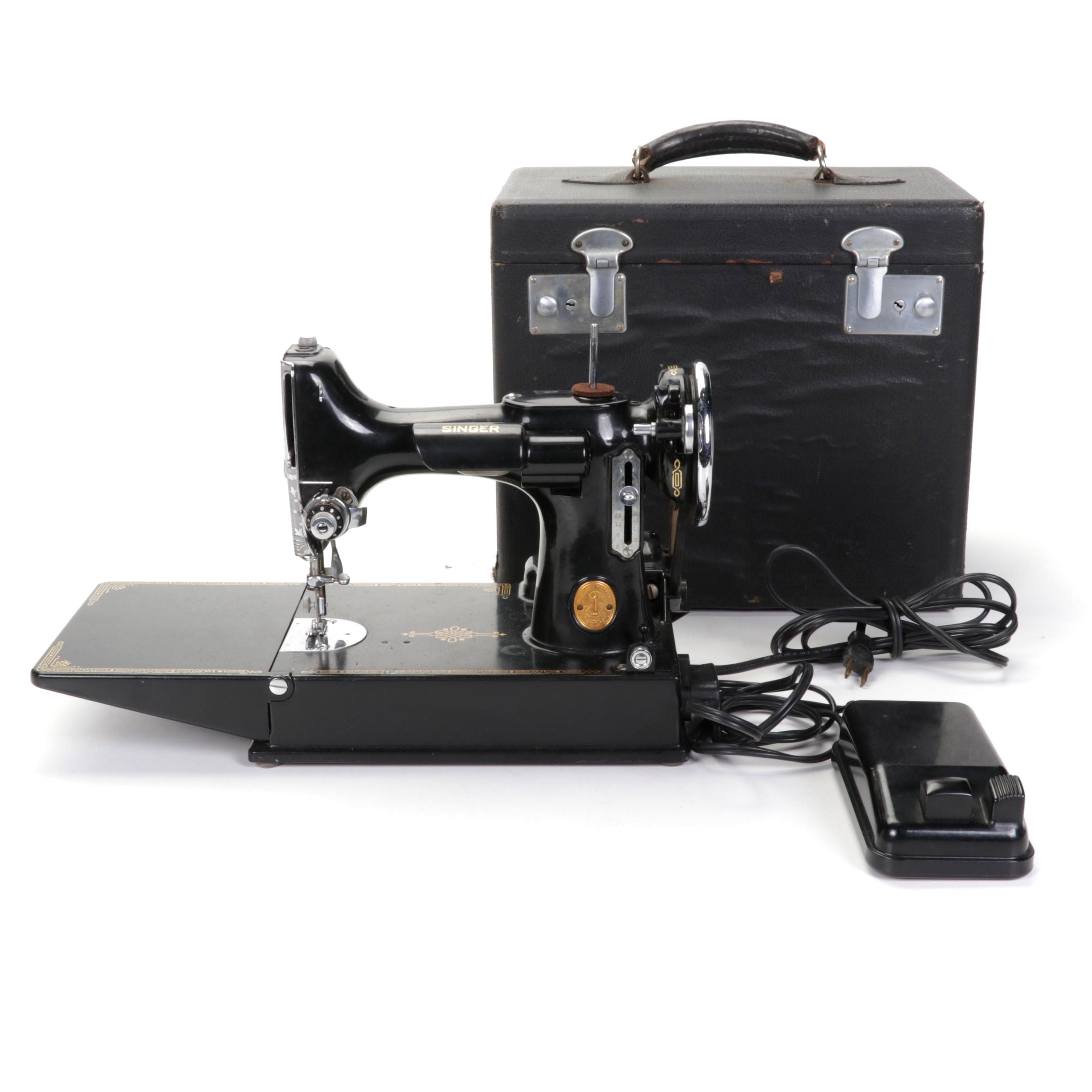 Singer Model 221 Portable Electric Sewing Machine, 1940