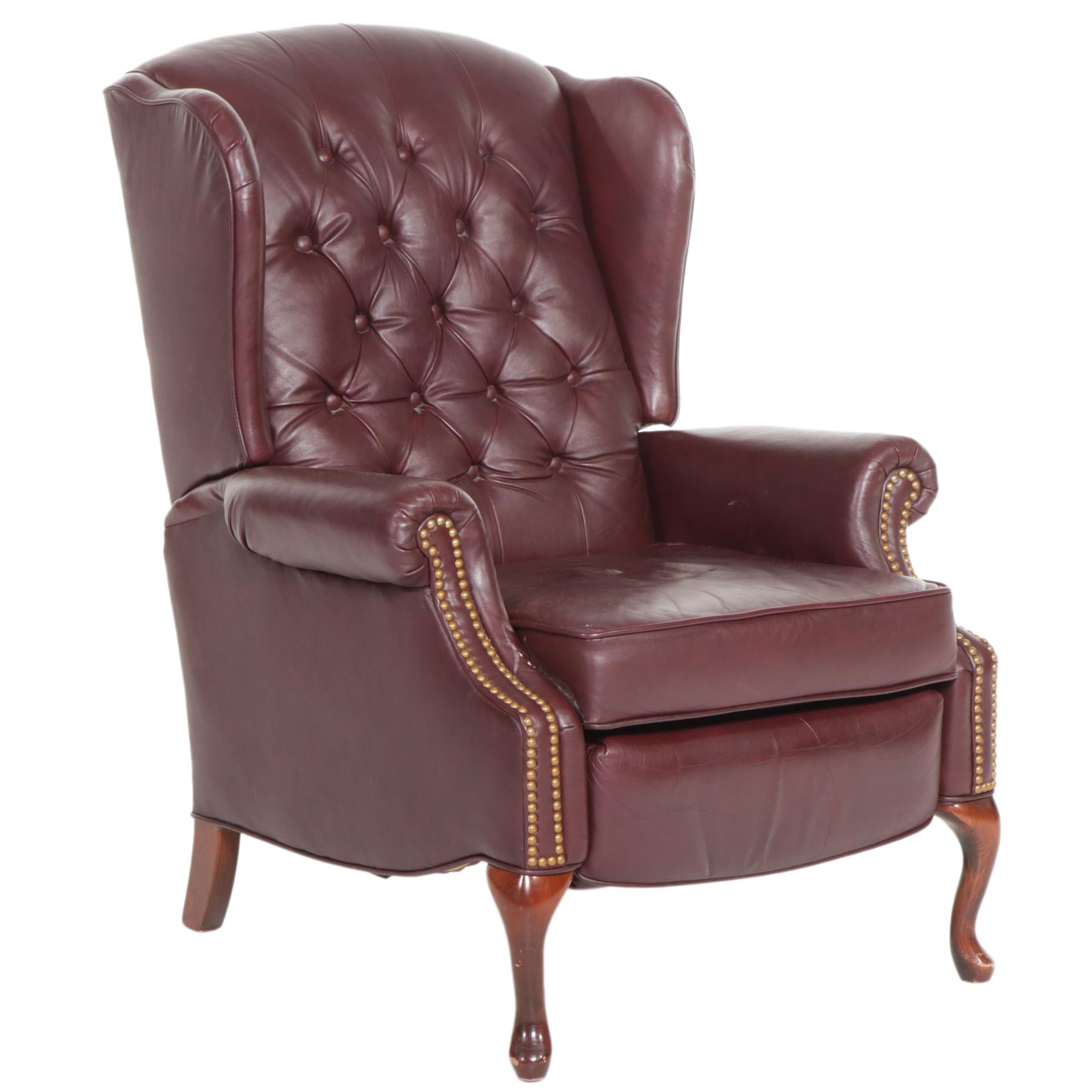 Lane "Action" Queen Anne Style Faux Leather Upholstered Recliner