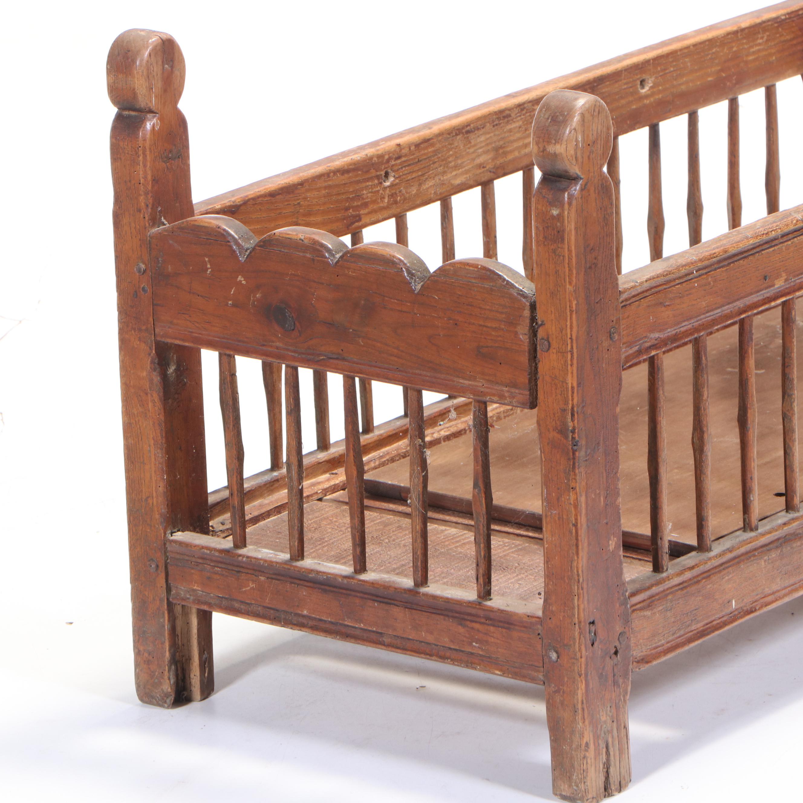 Charles II Elm Crib, 17th Century