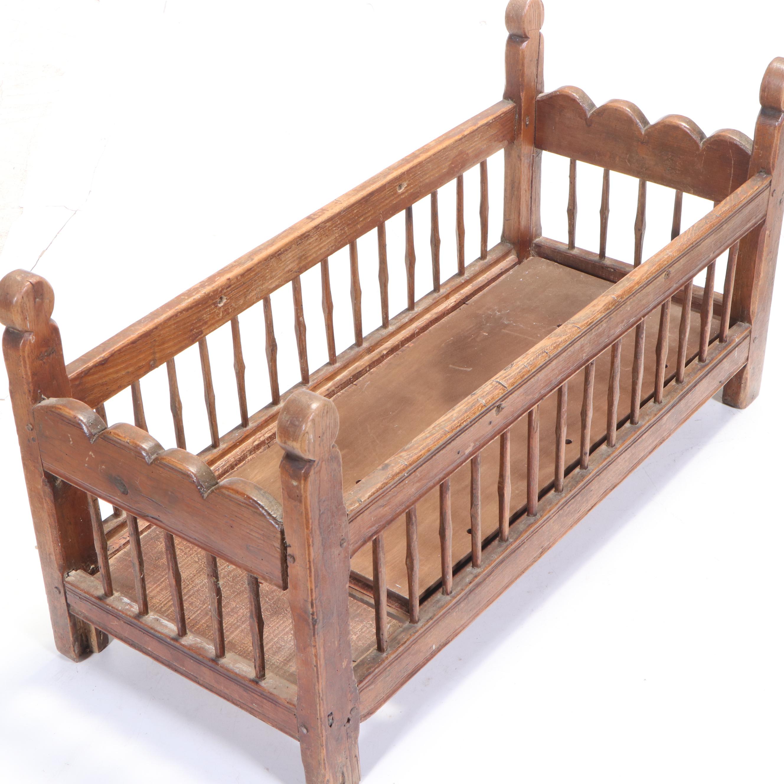 Charles II Elm Crib, 17th Century