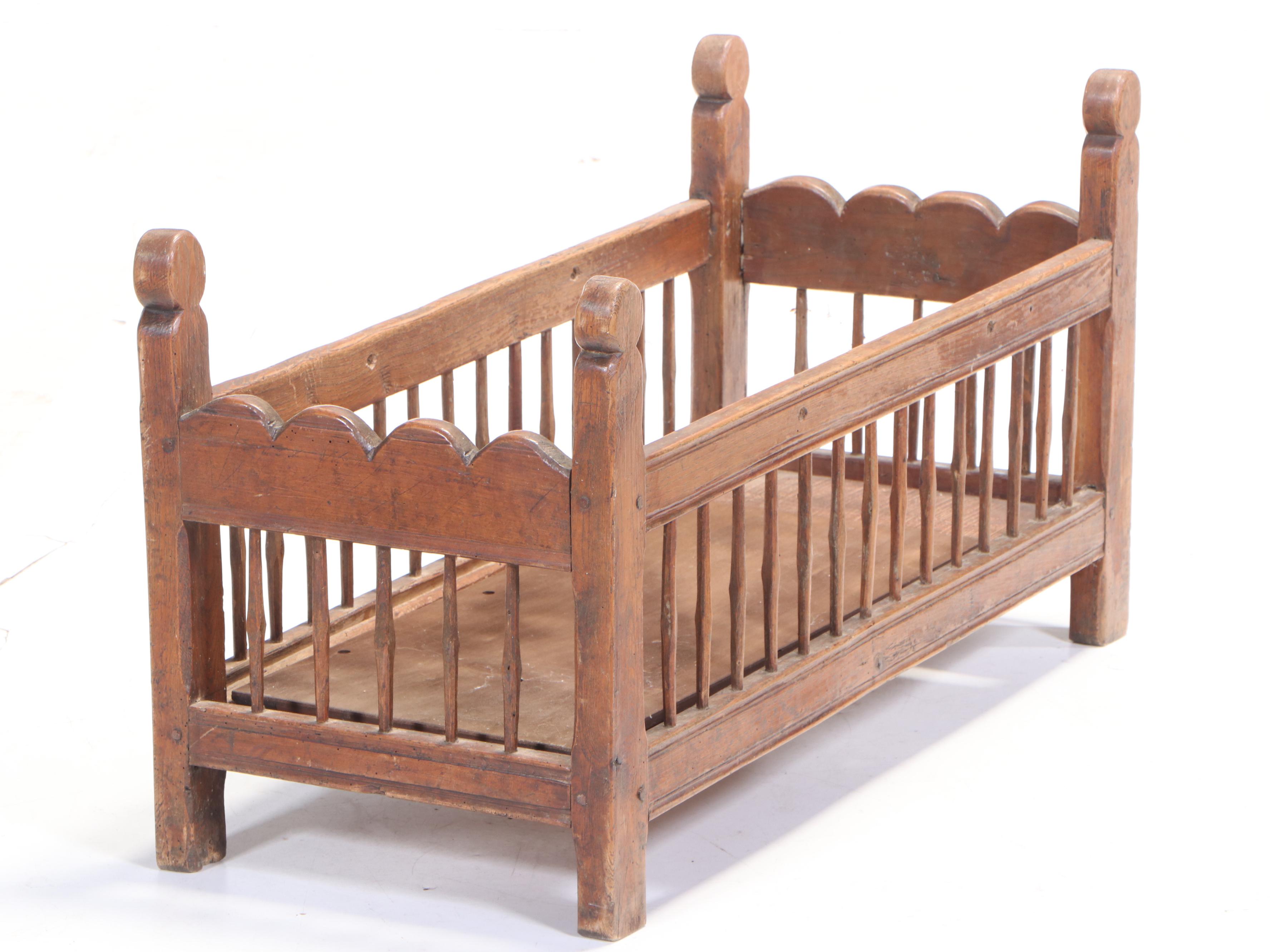 Charles II Elm Crib, 17th Century