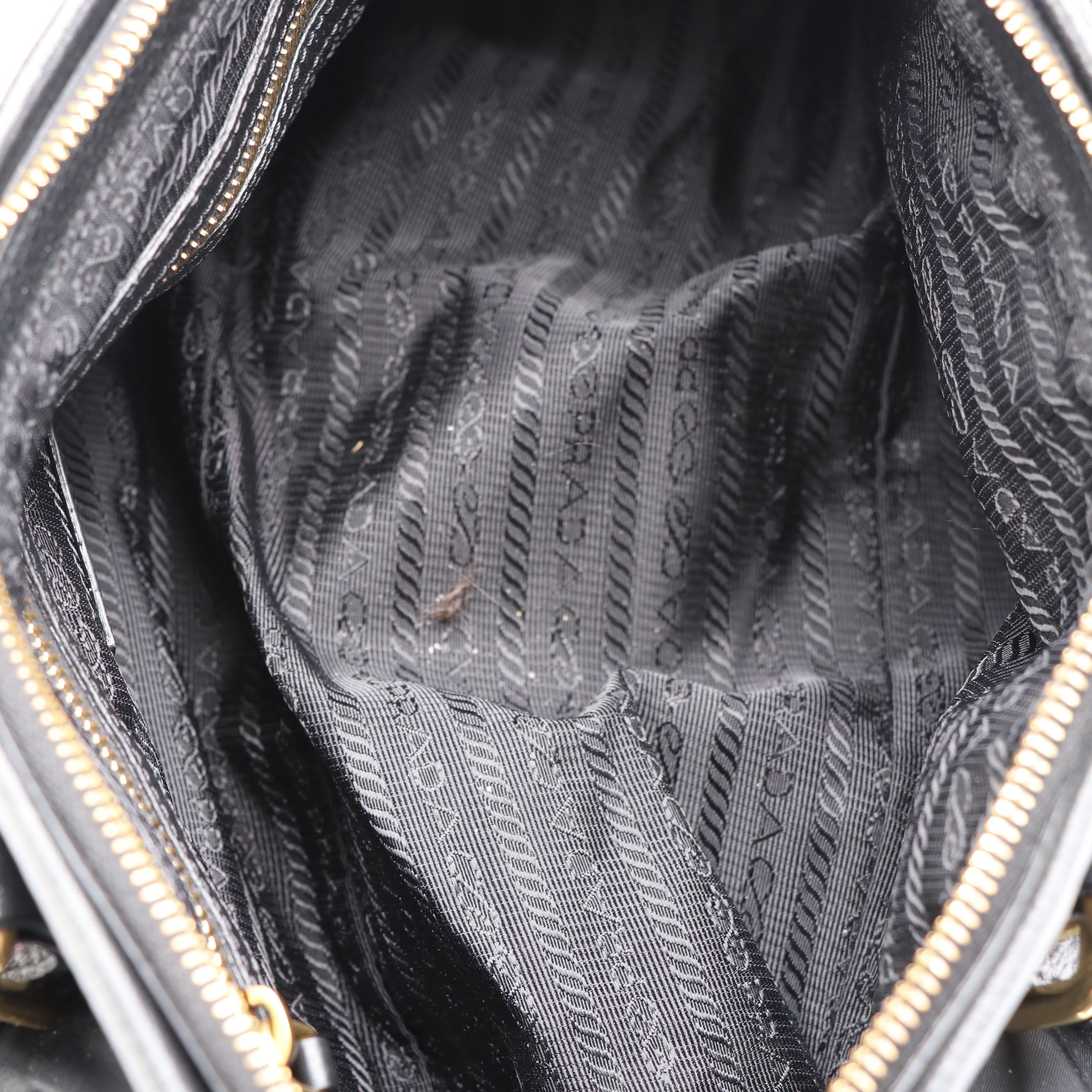 Prada Nylon and Leather Tote Bag