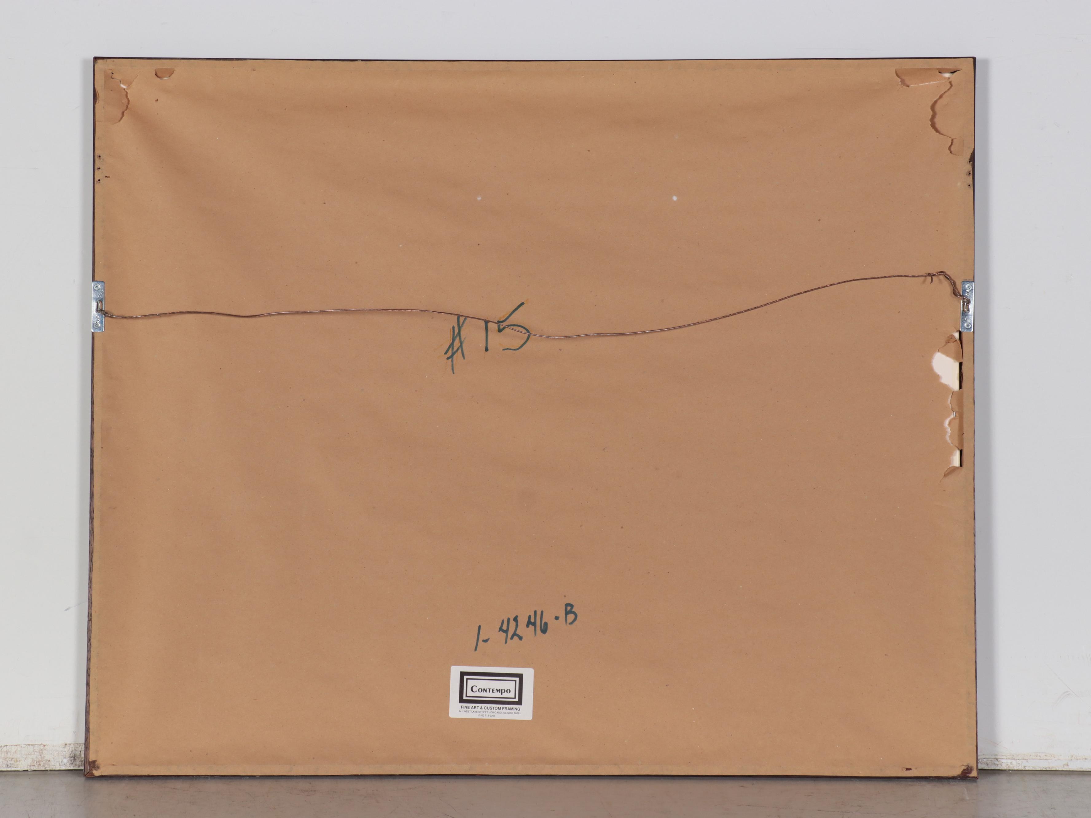 Constant Le Breton European Village Lithograph, Circa 1970