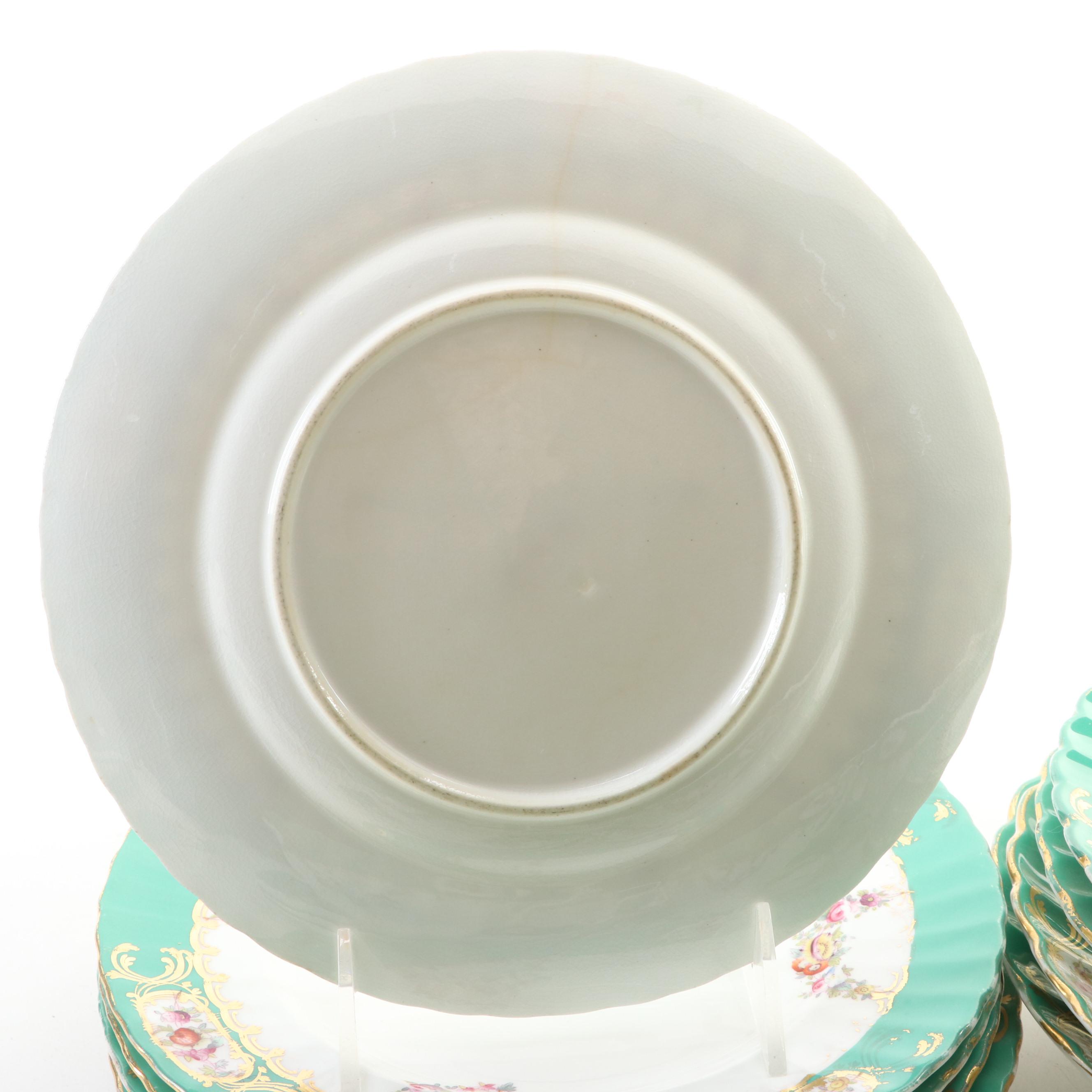 Old Paris Porcelain Hand-Painted Tableware, Mid-19th Century