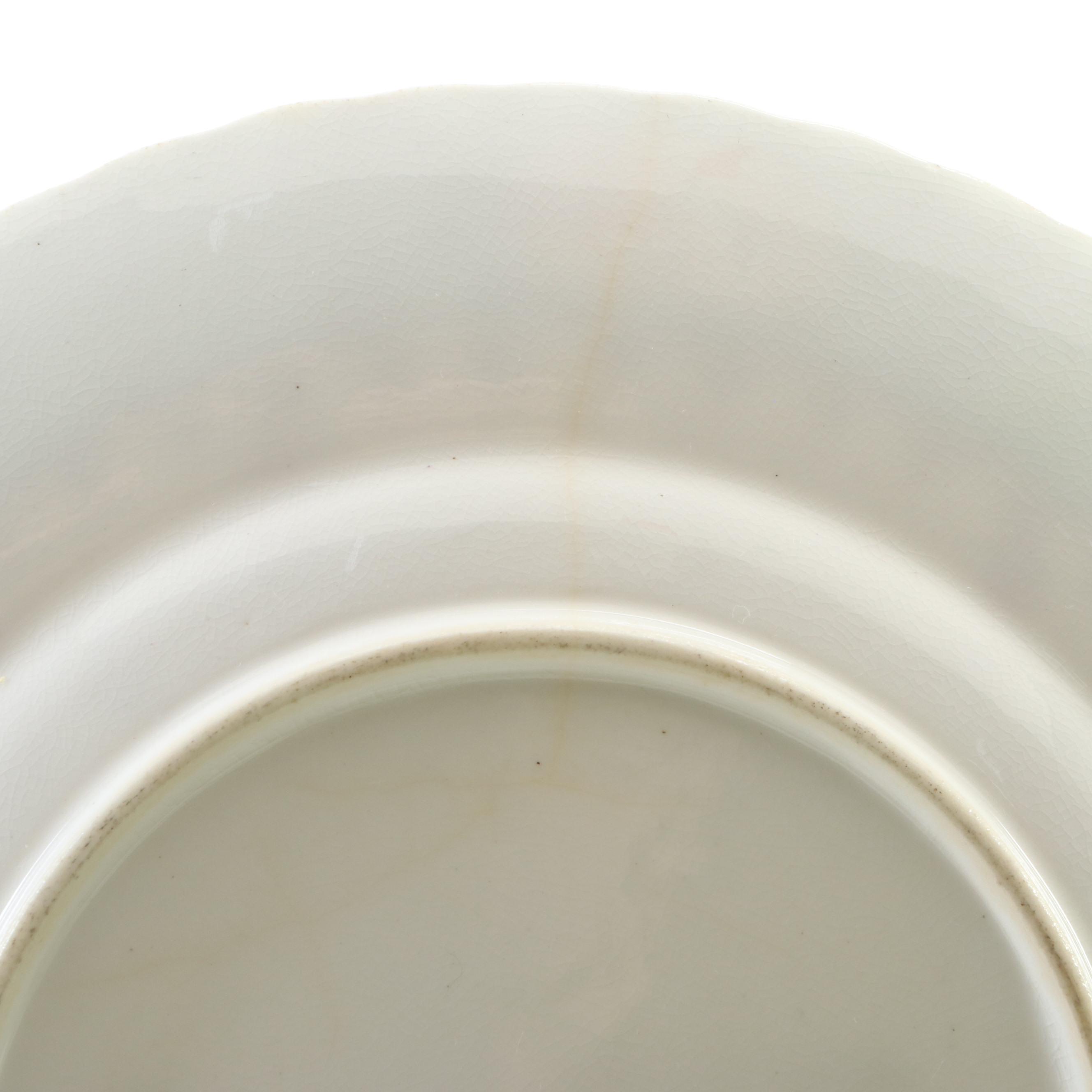 Old Paris Porcelain Hand-Painted Tableware, Mid-19th Century