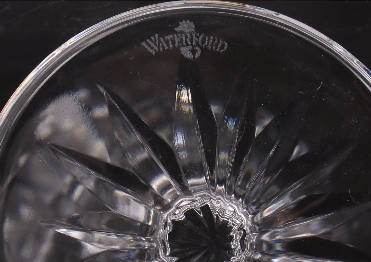 Waterford Crystal "Lismore" Stemware, Cocktail Glasses and Dessert Bowls