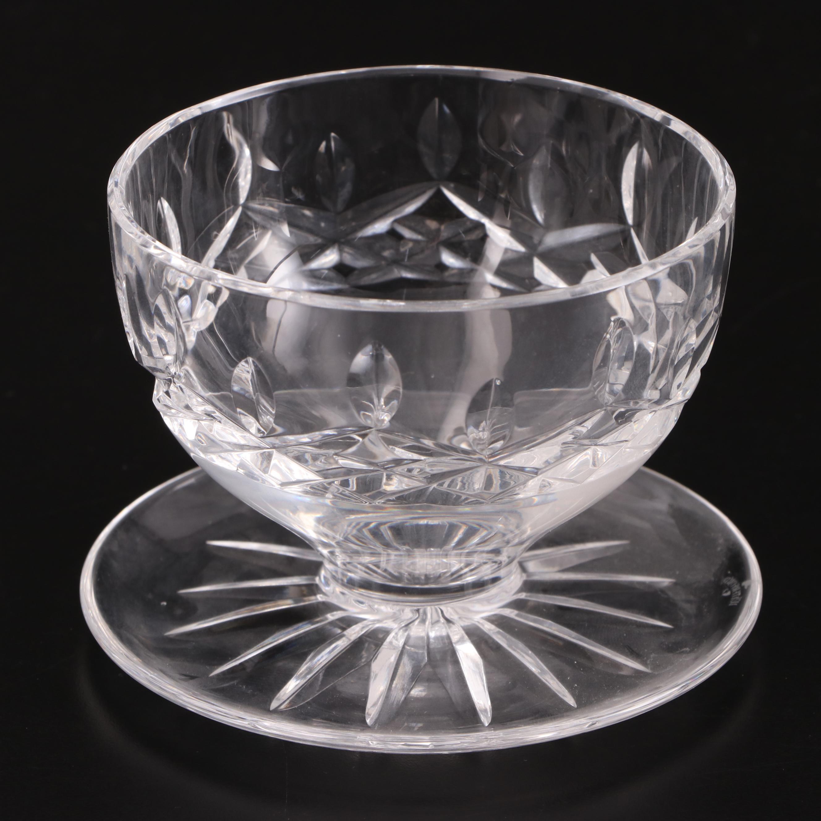 Waterford Crystal "Lismore" Stemware, Cocktail Glasses and Dessert Bowls