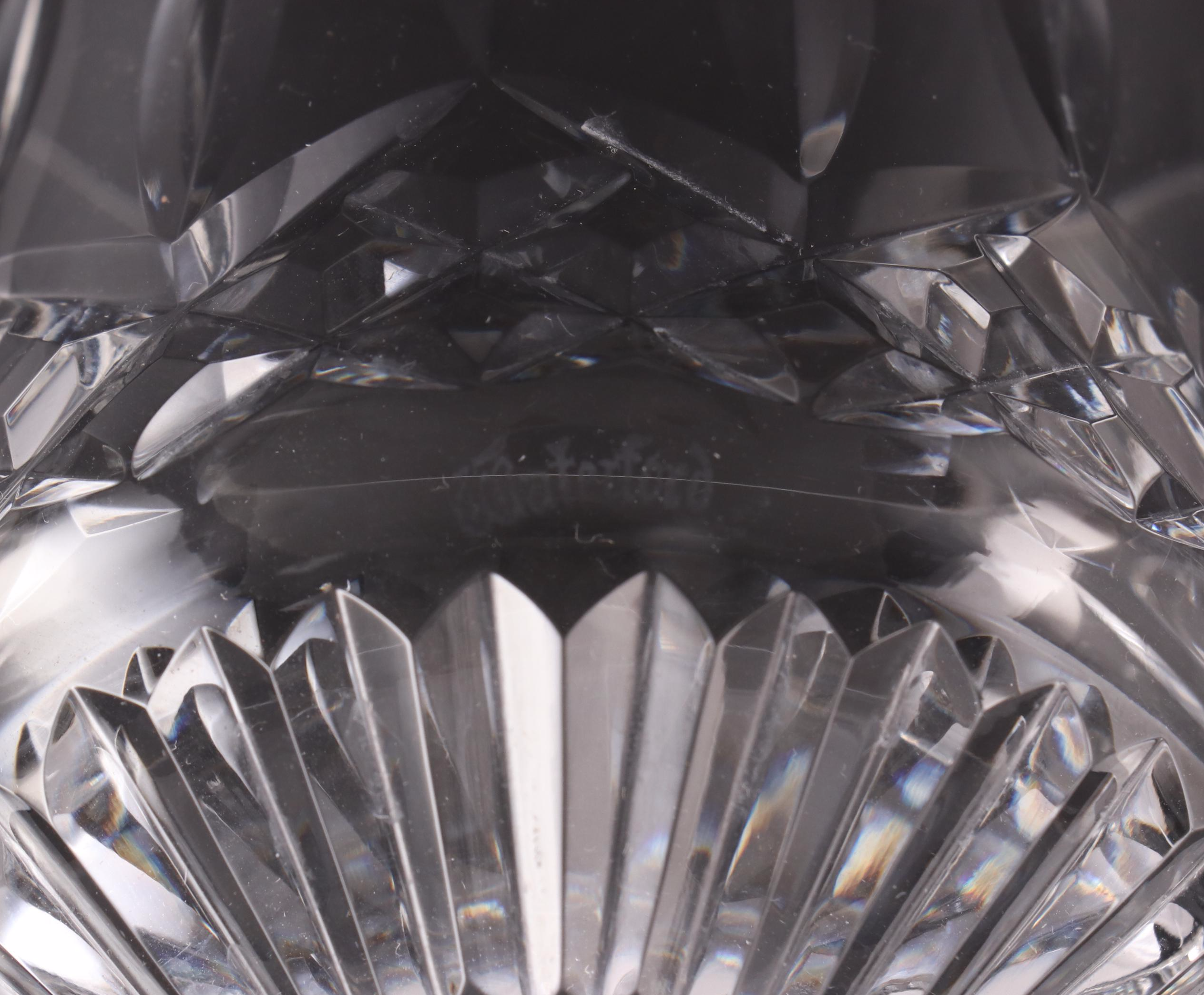 Waterford Crystal "Lismore" Stemware, Cocktail Glasses and Dessert Bowls