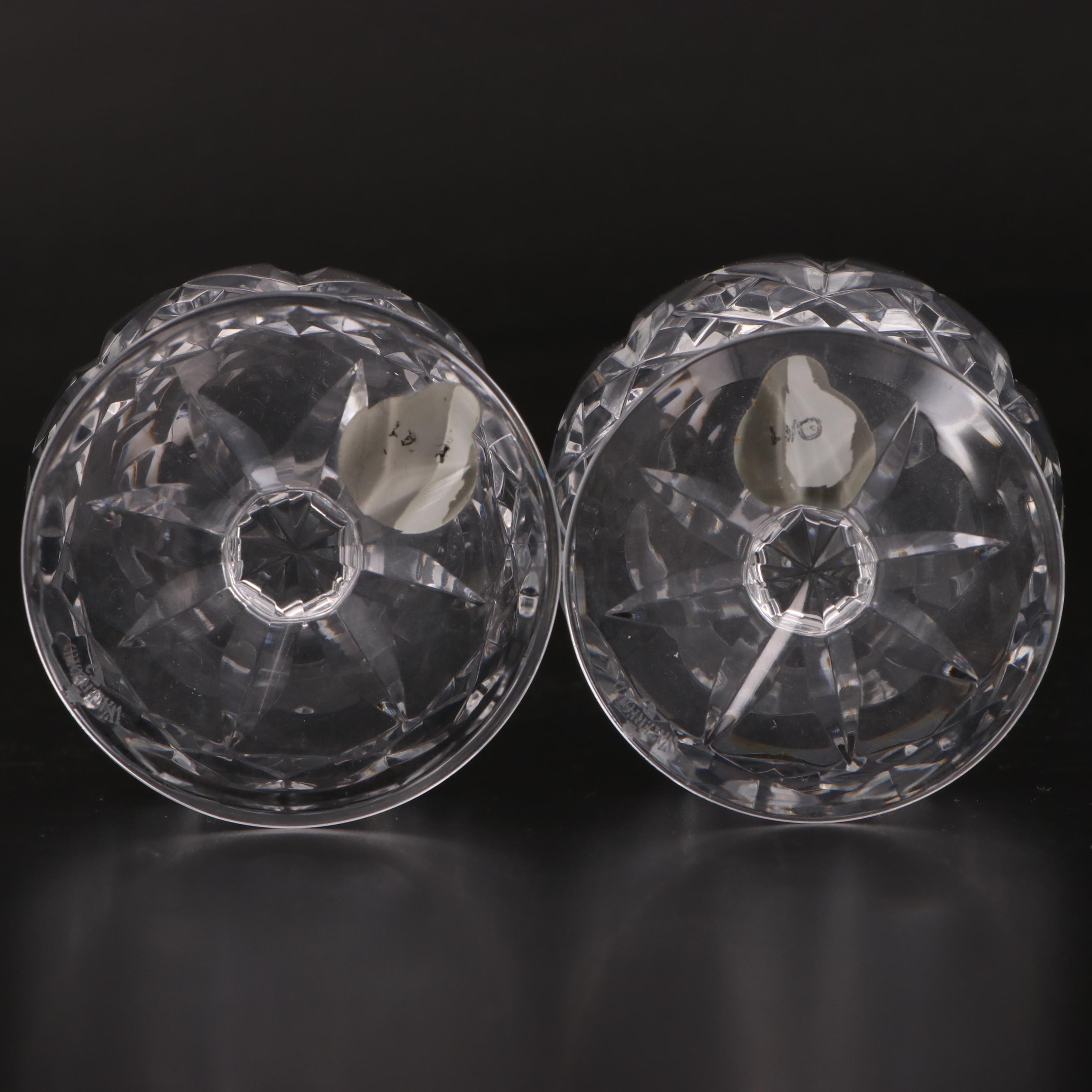 Waterford Crystal "Lismore" Stemware, Cocktail Glasses and Dessert Bowls