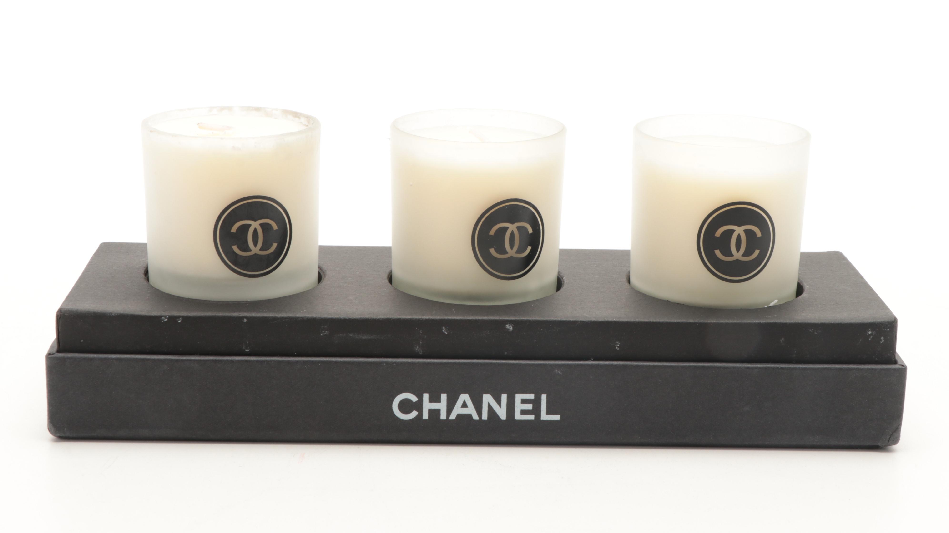 Chanel Beauté Promotional Fragranced Candle Set and Birthday Candles