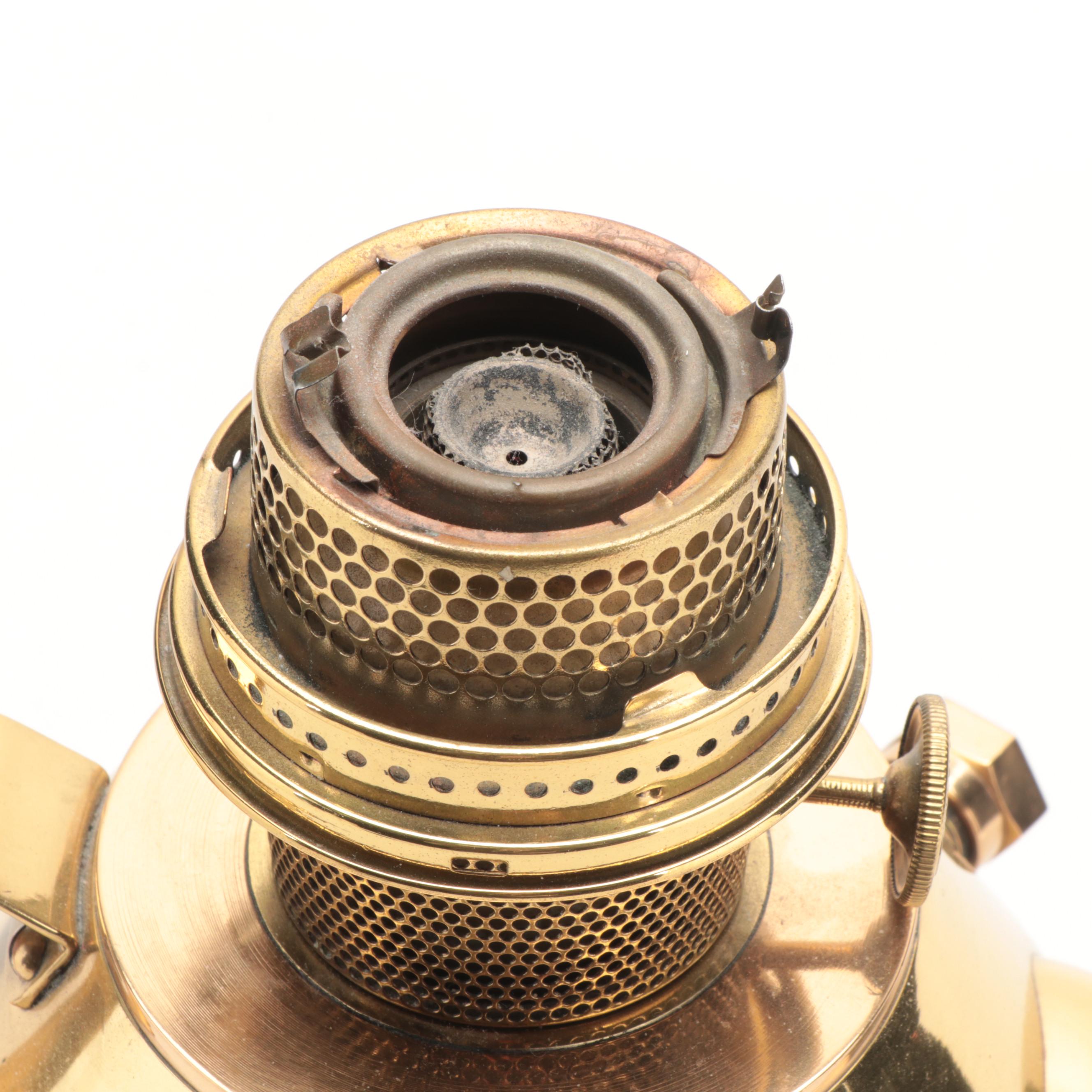 Aladdin Model 12 Lacquered Brass Kerosene Lighthouse Handheld Lamp