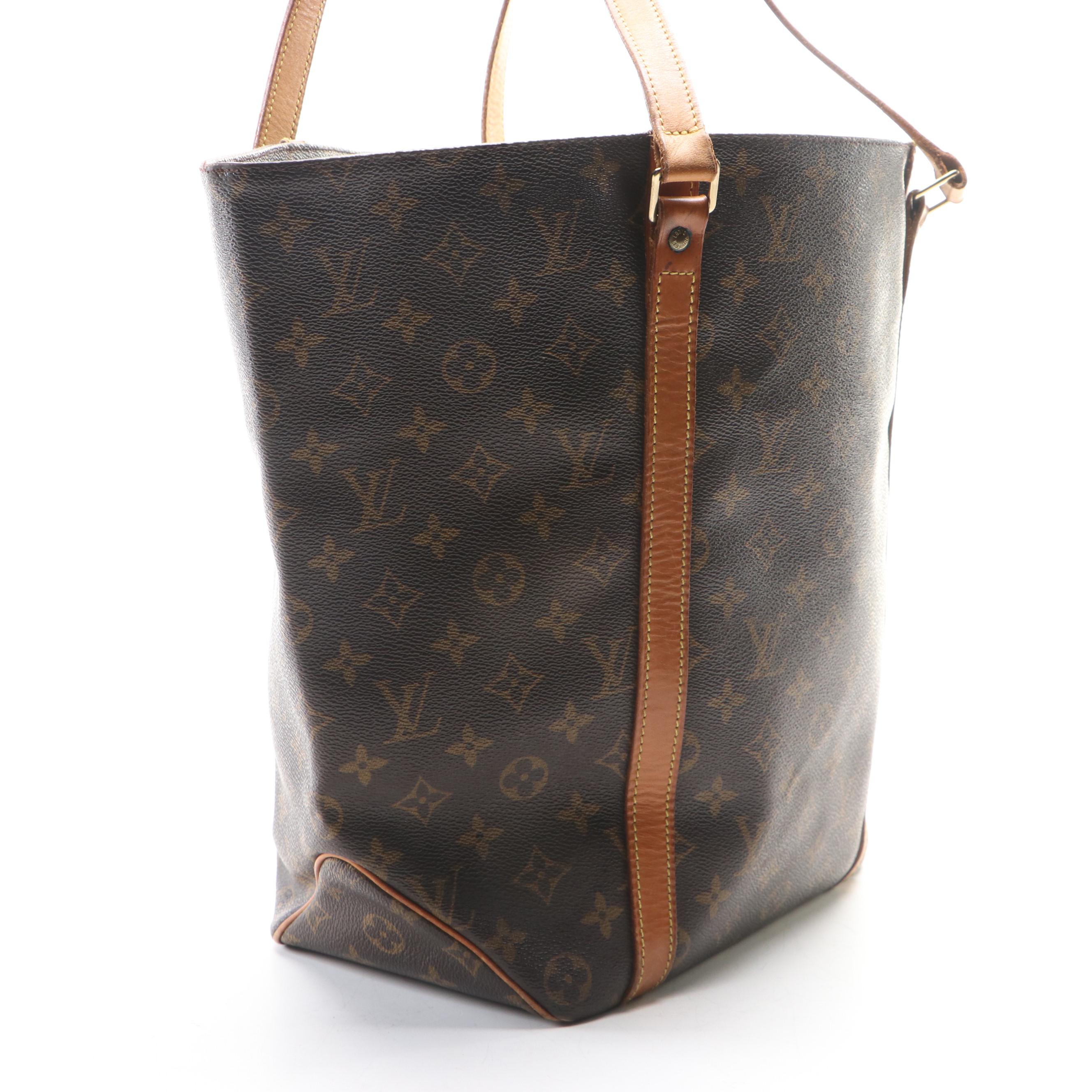 Louis Vuitton Sac Shopping Tote in Monogram Canvas and Vachetta Leather