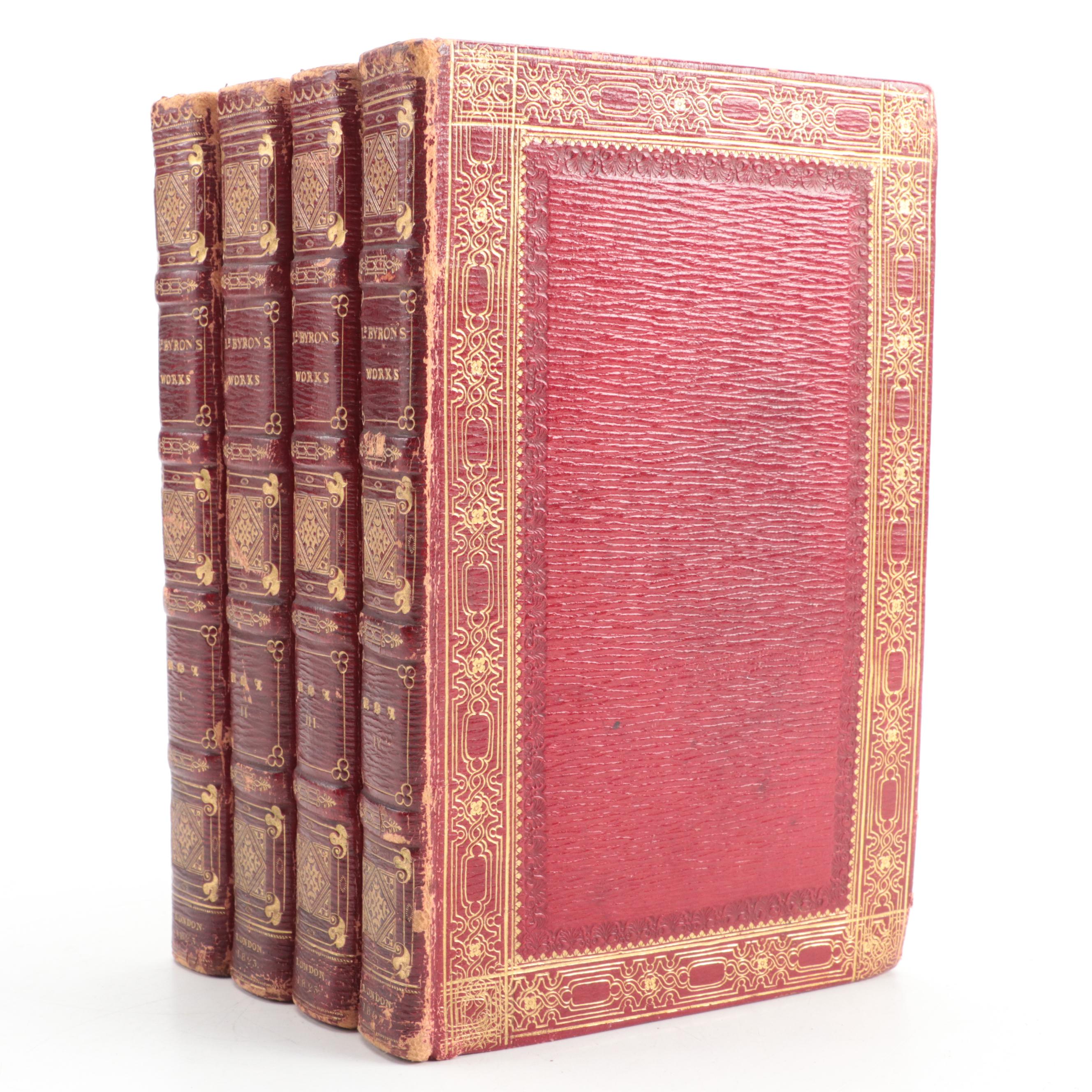 "The Works of Lord Byron" Complete Four-Volume Set, 1823