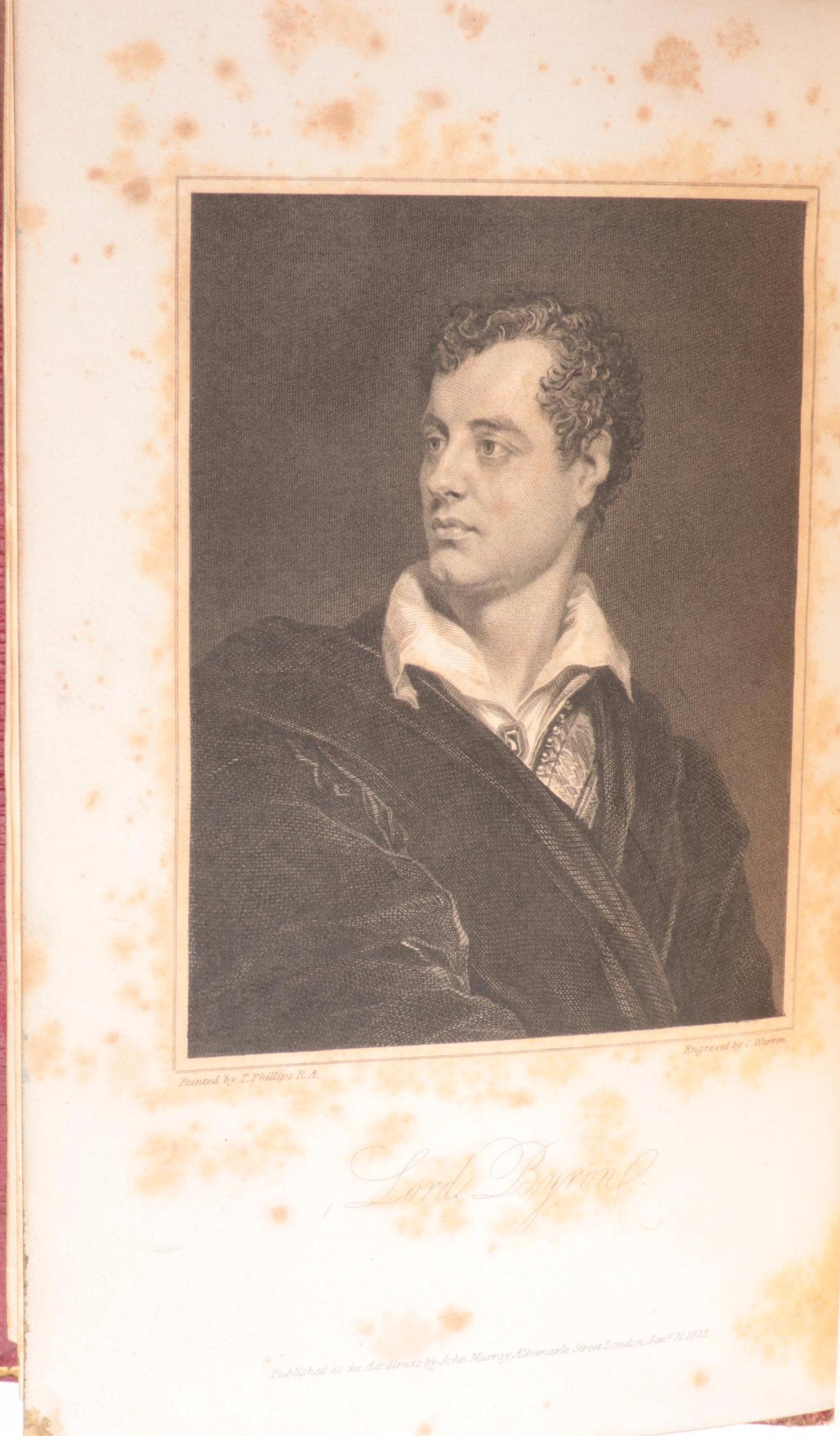 "The Works of Lord Byron" Complete Four-Volume Set, 1823