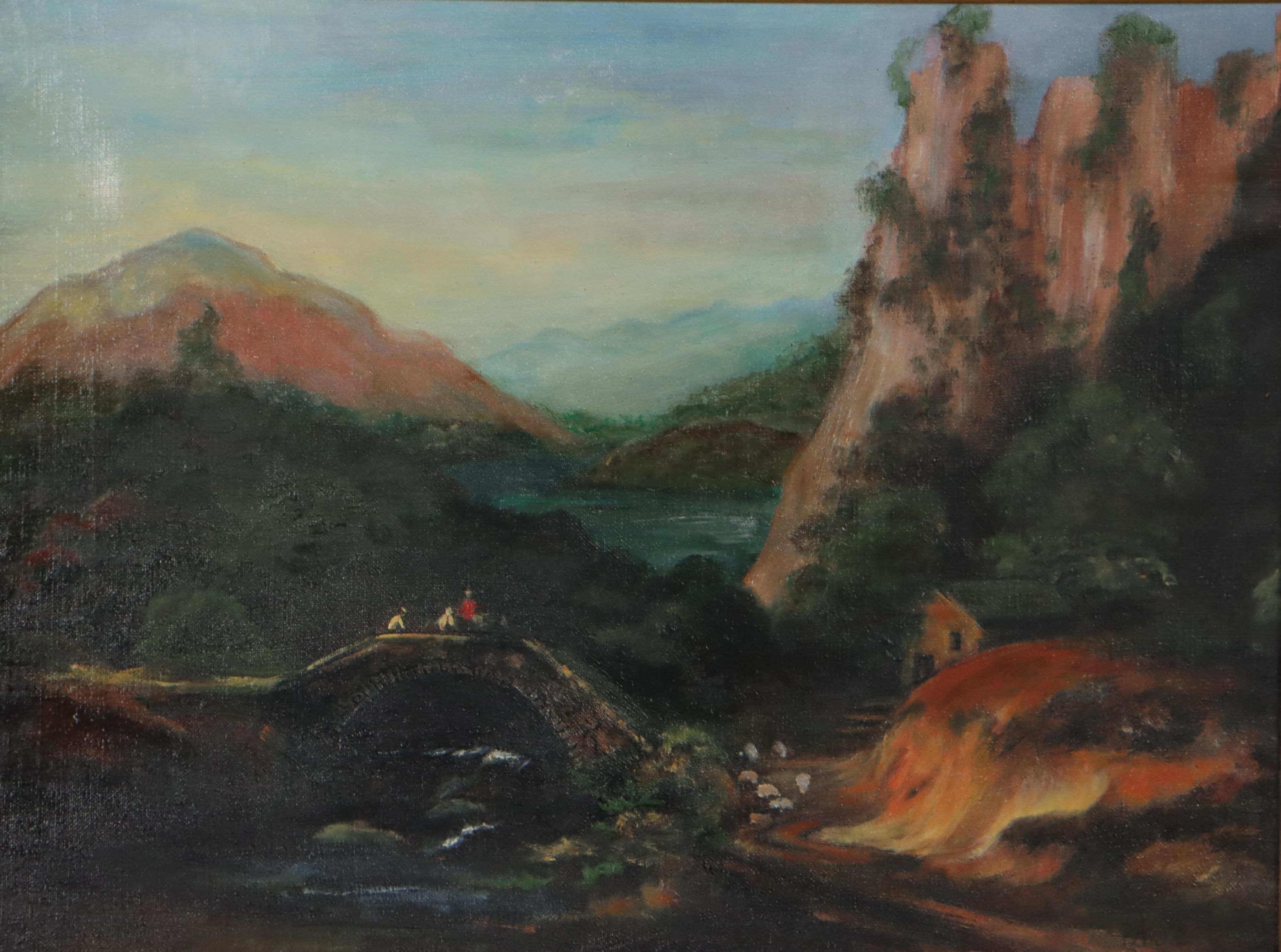 Continental Landscape Oil Painting