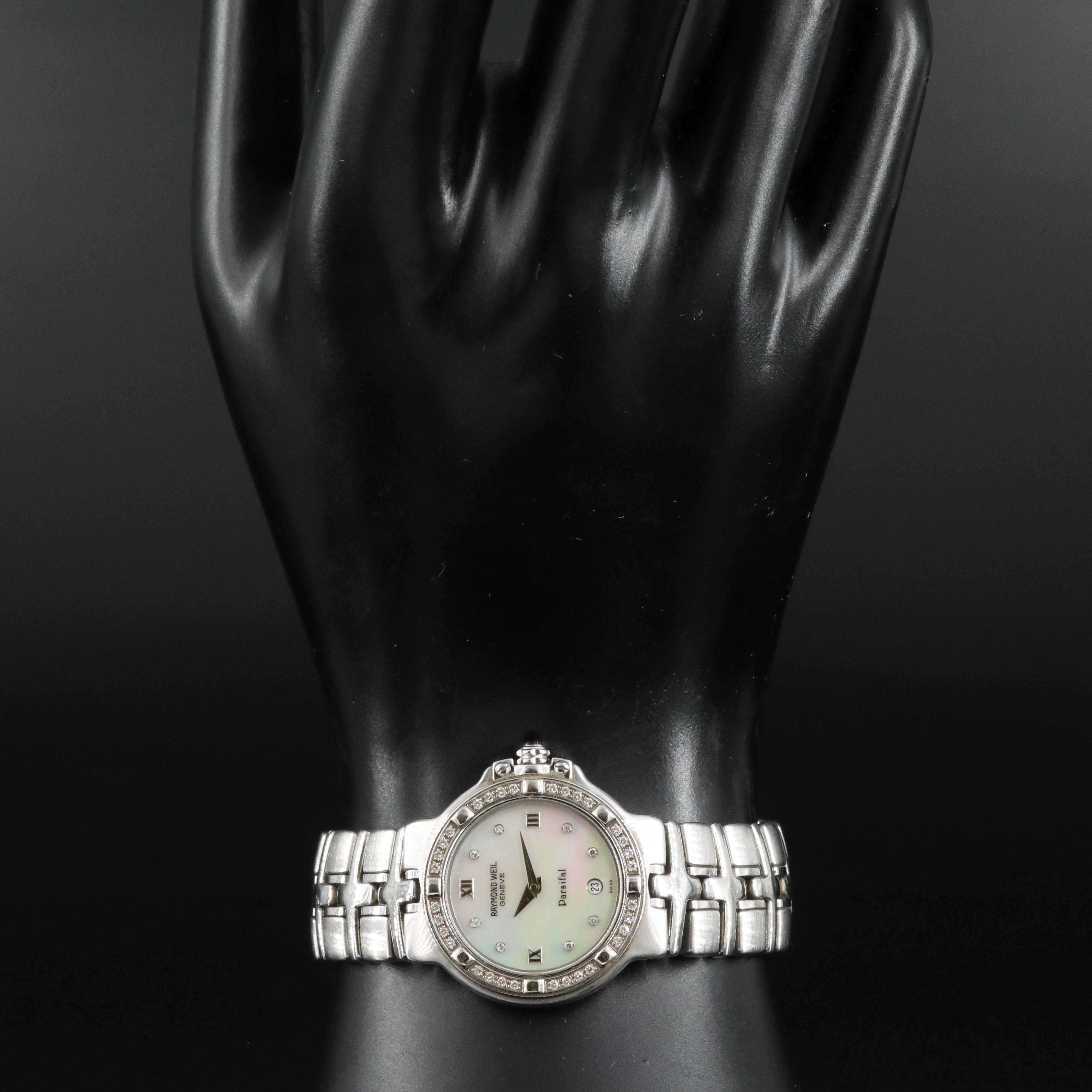 Diamond and Mother-of-Pearl Raymond Weil Parsifal Watch