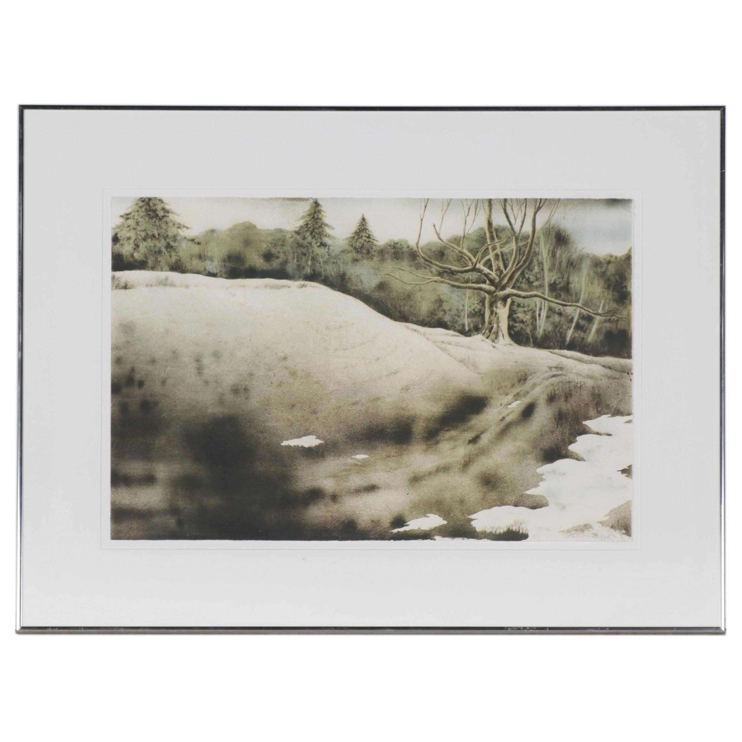 Lithograph of Forest Hill, Late 20th Century