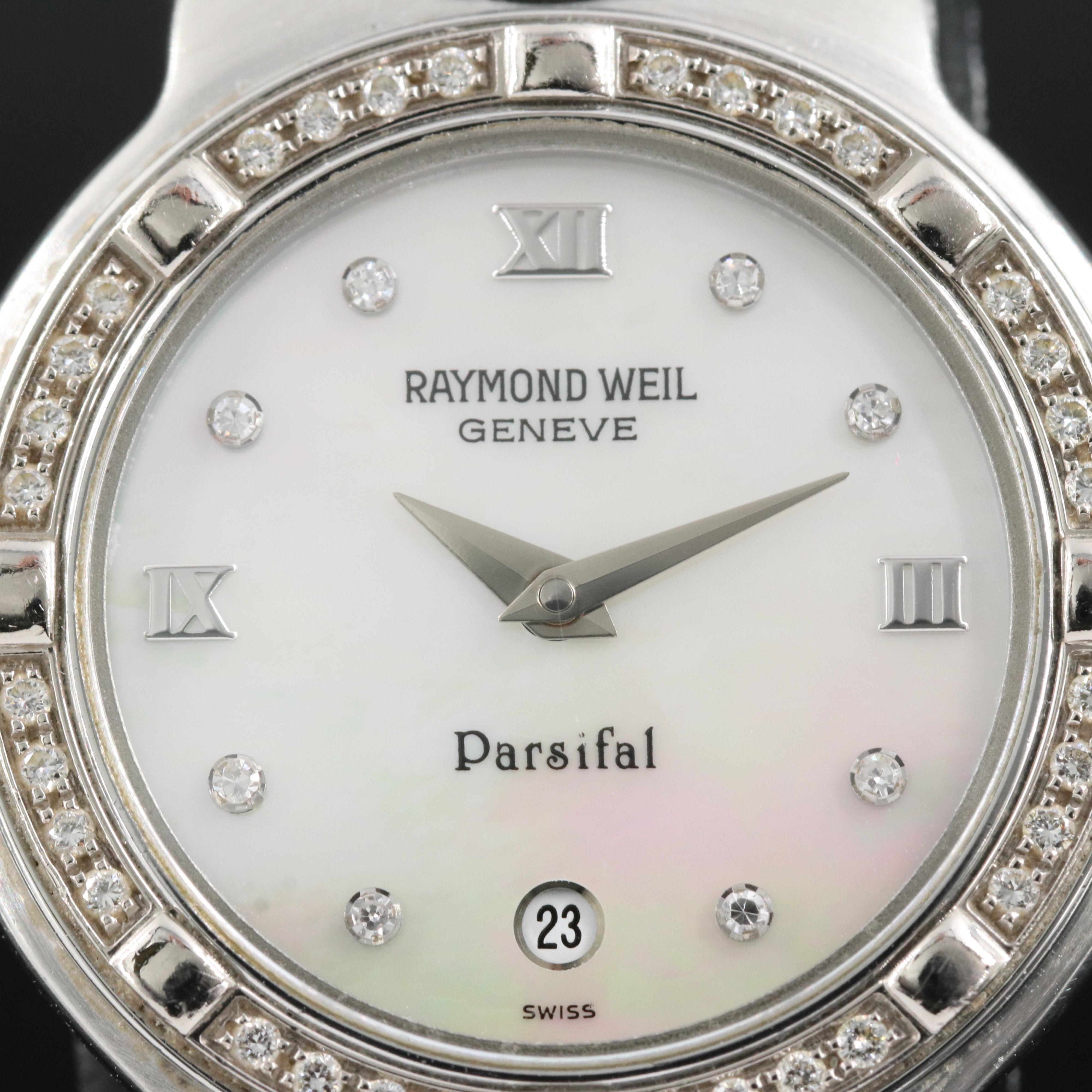 Diamond and Mother-of-Pearl Raymond Weil Parsifal Watch