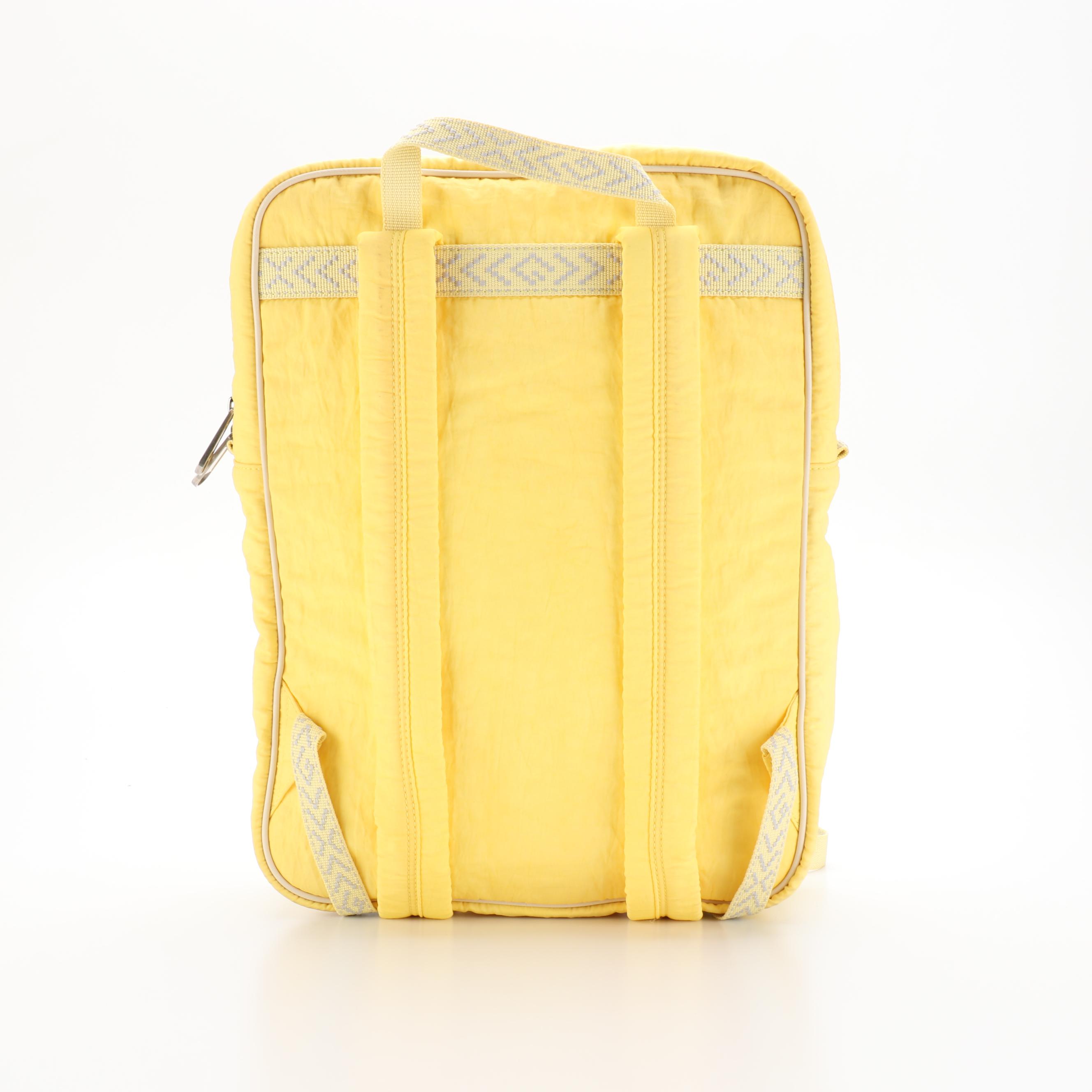 Gucci Blind for Love Backpack in Yellow Nylon Twill