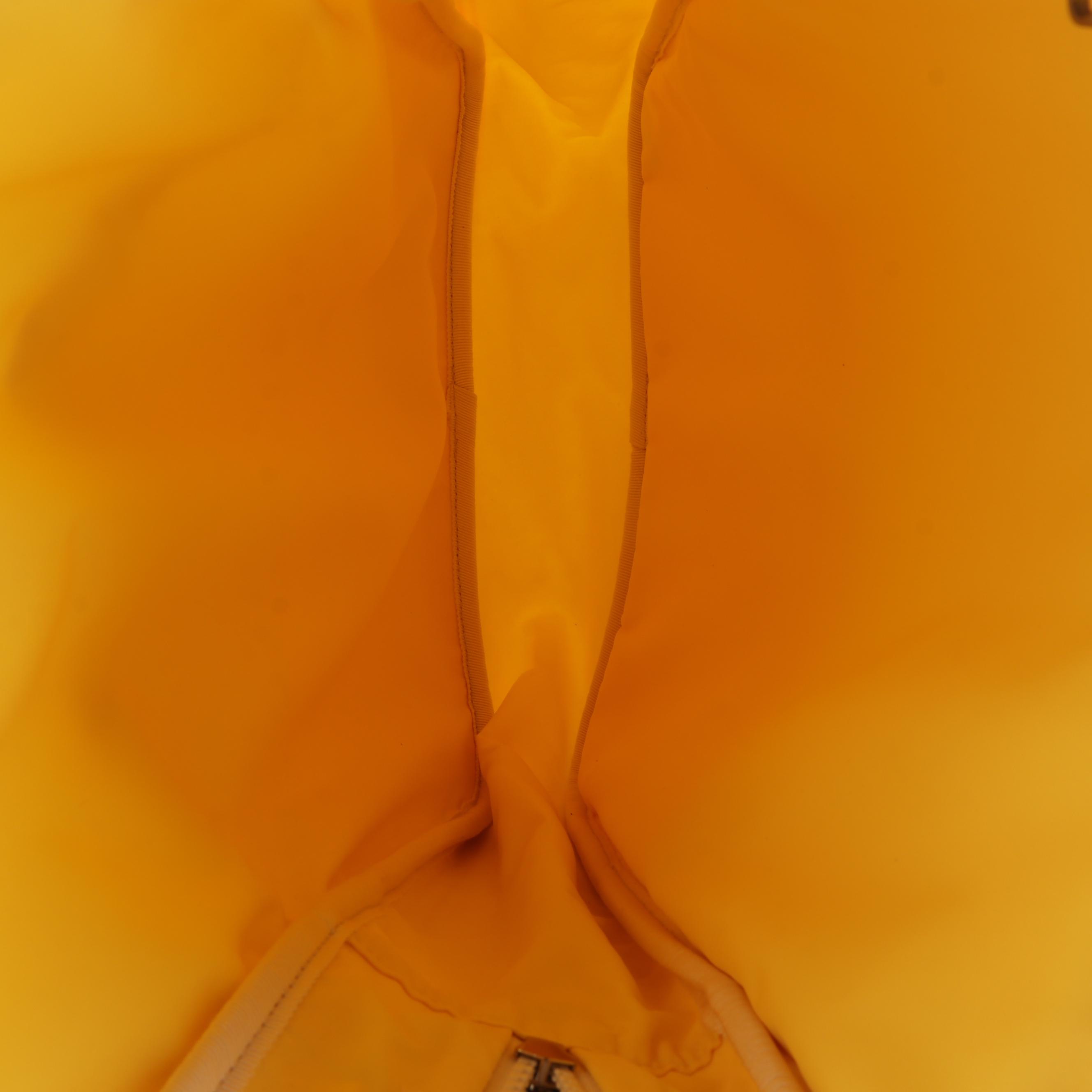 Gucci Blind for Love Backpack in Yellow Nylon Twill