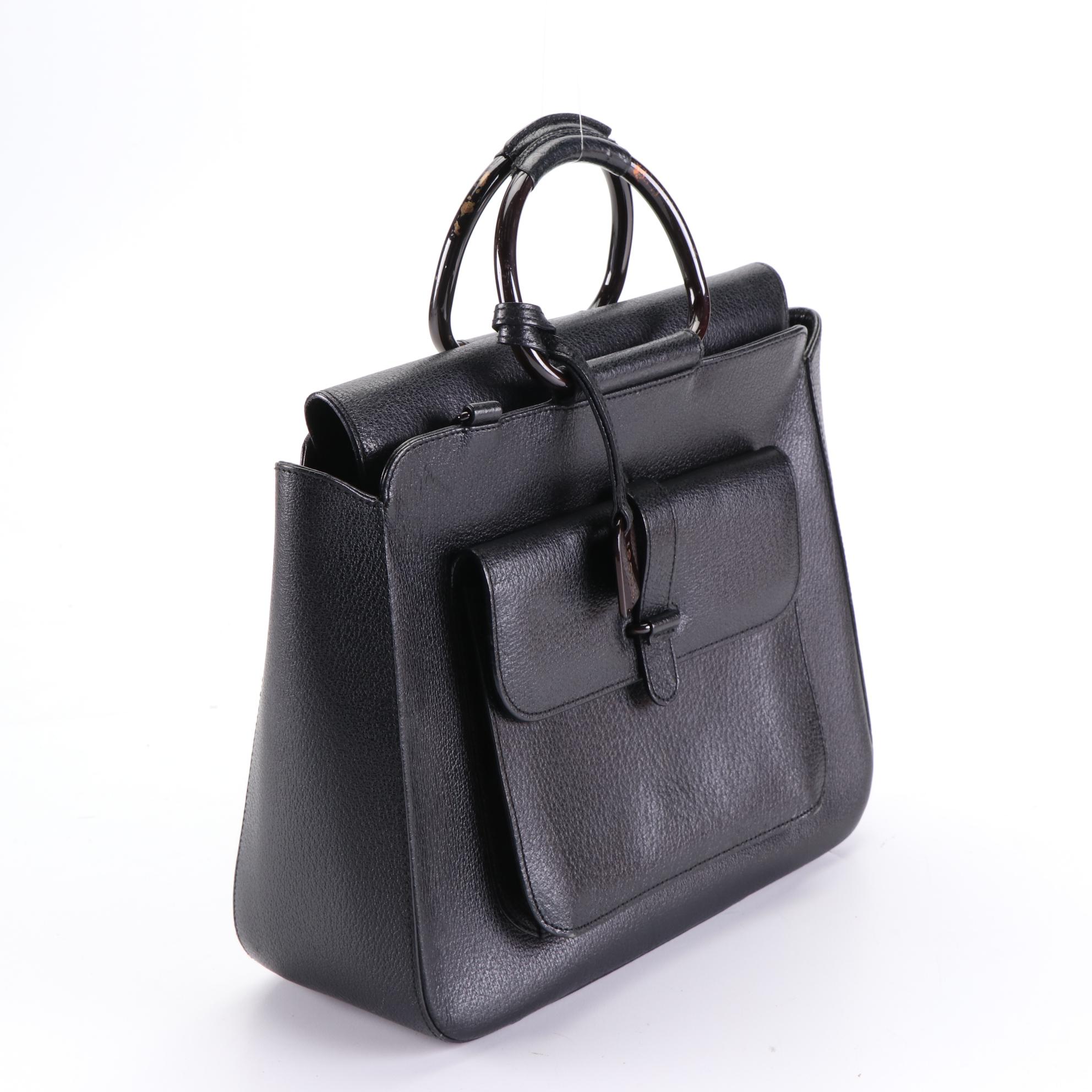 Gucci Grained Leather Handbag