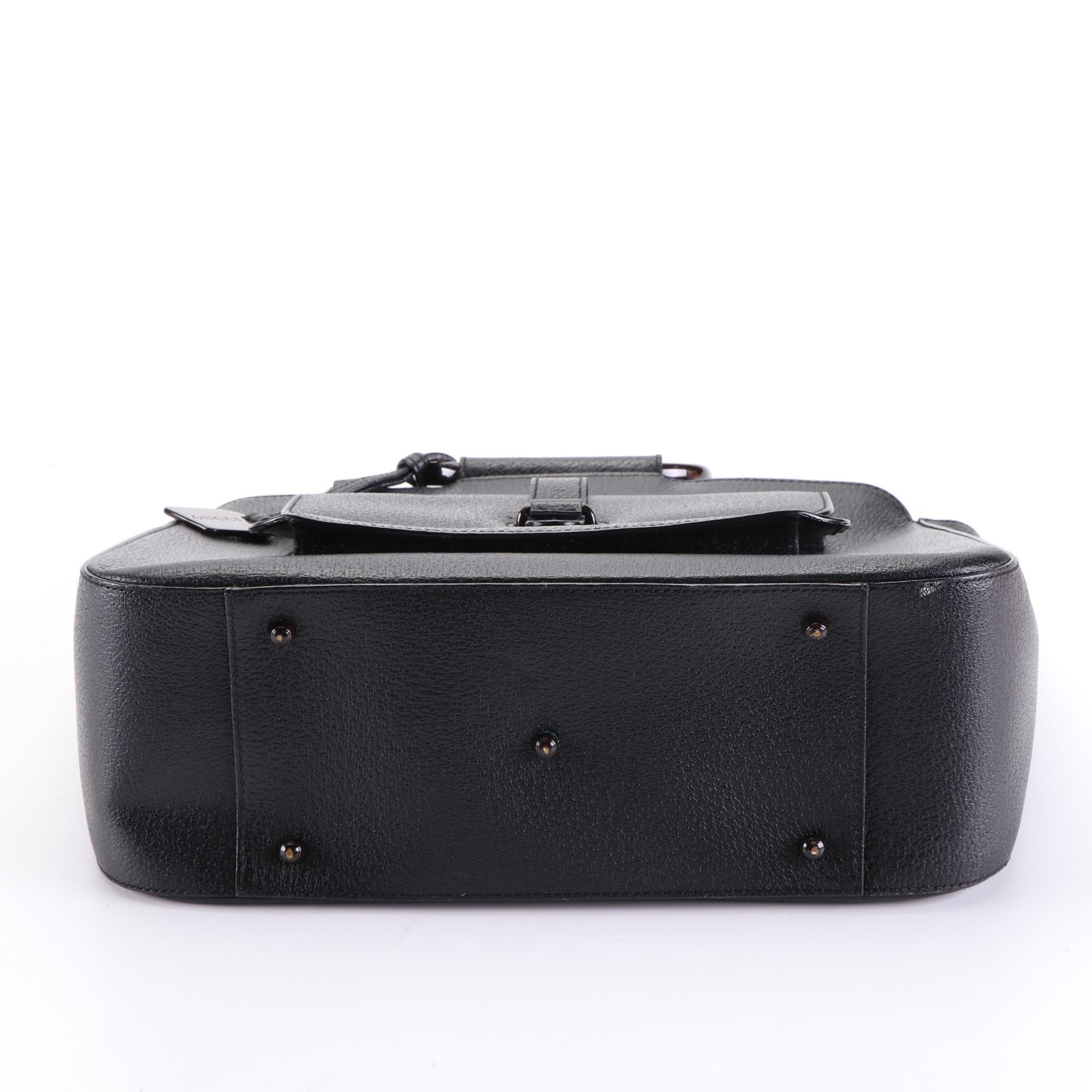 Gucci Grained Leather Handbag