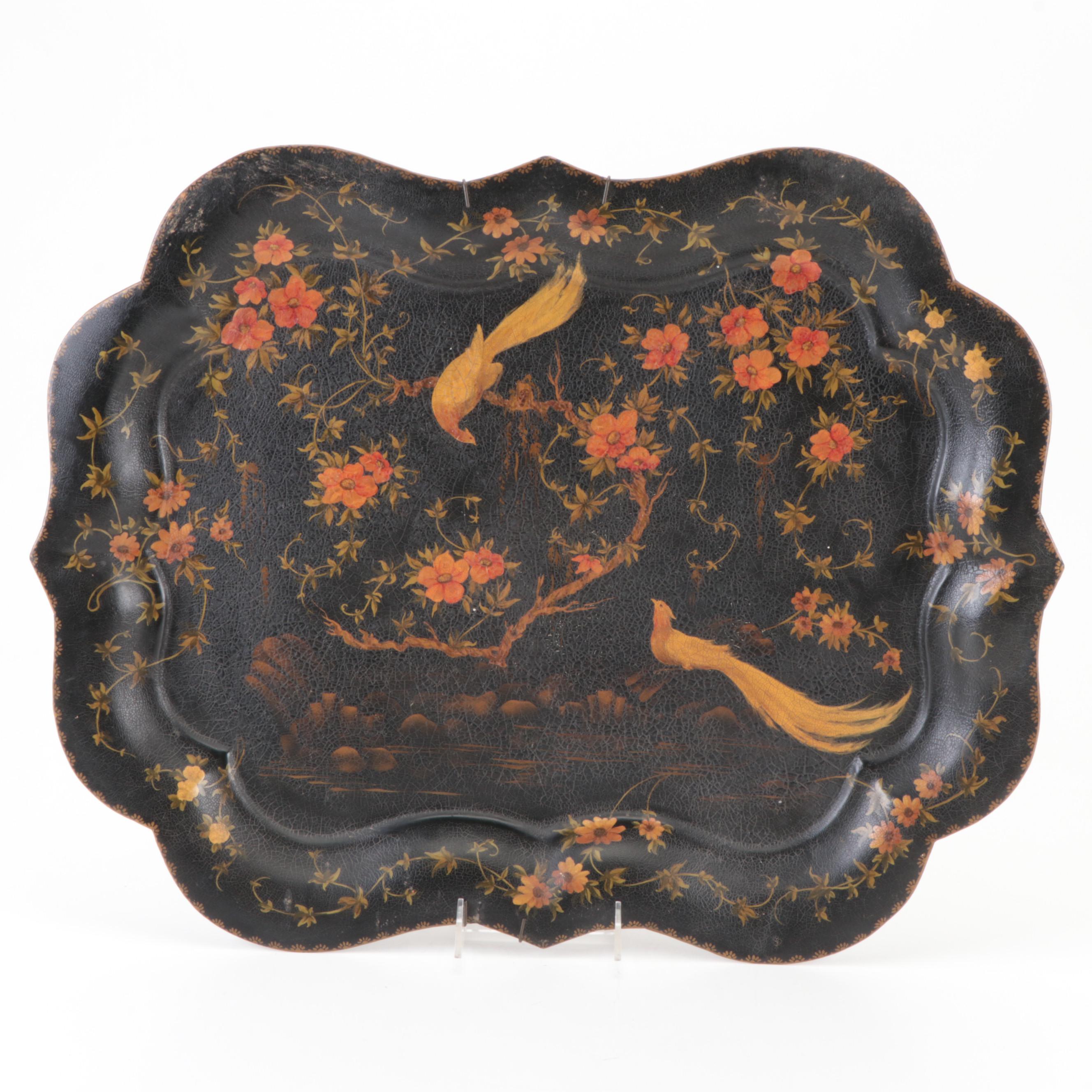 Pontypool Style Toleware Tray, 19th Century