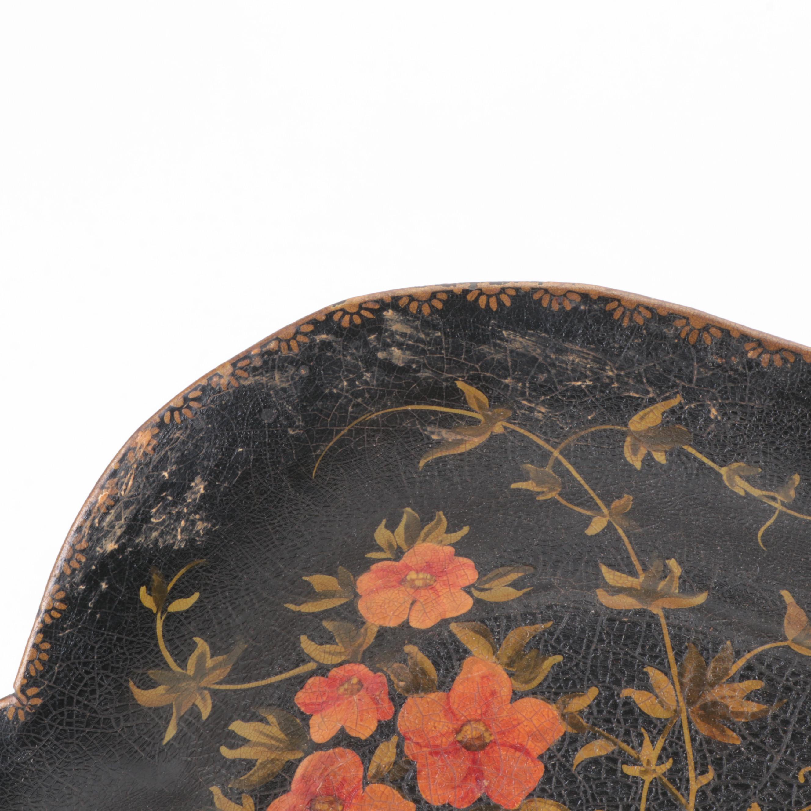 Pontypool Style Toleware Tray, 19th Century