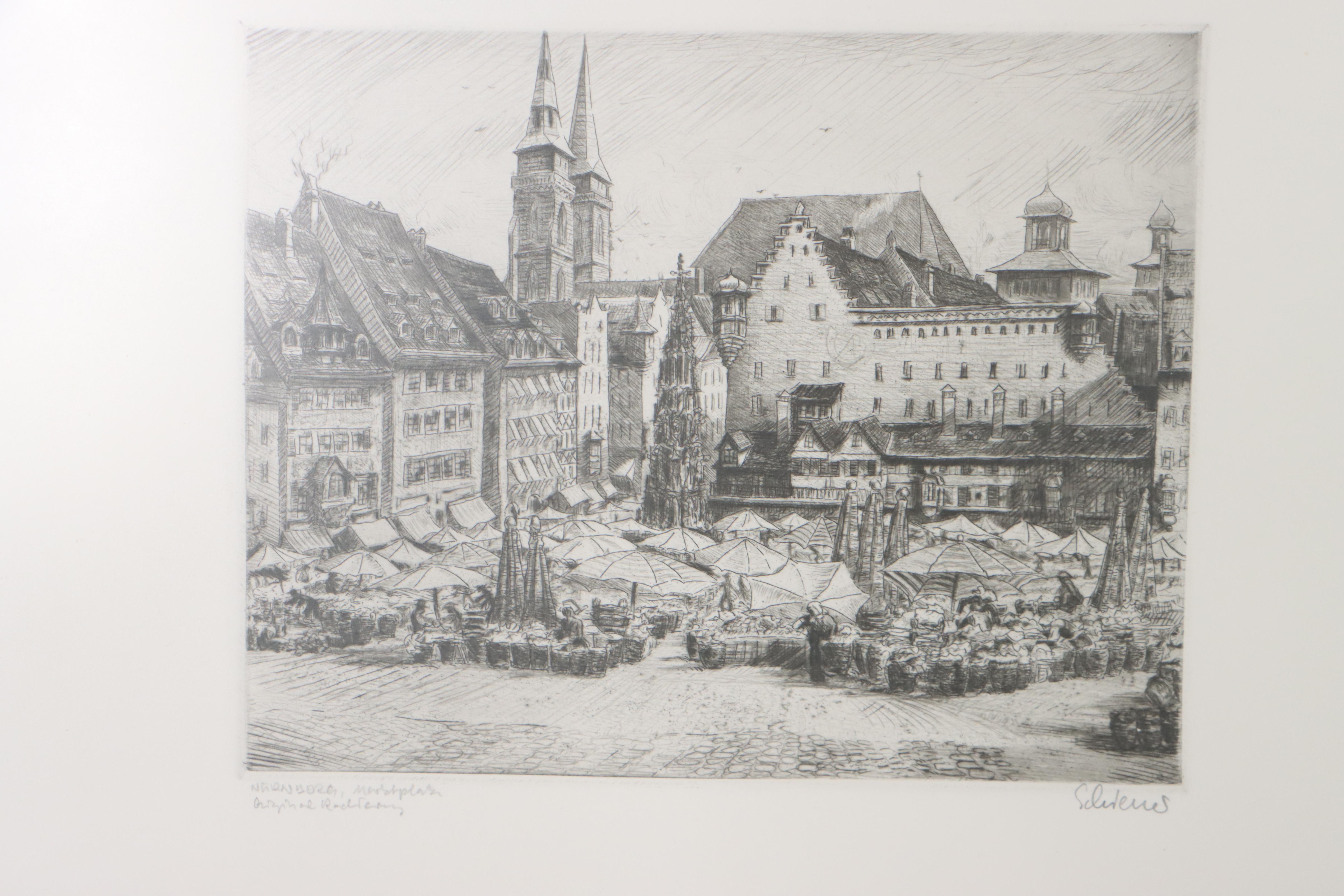 Etchings of German Street Scenes, More