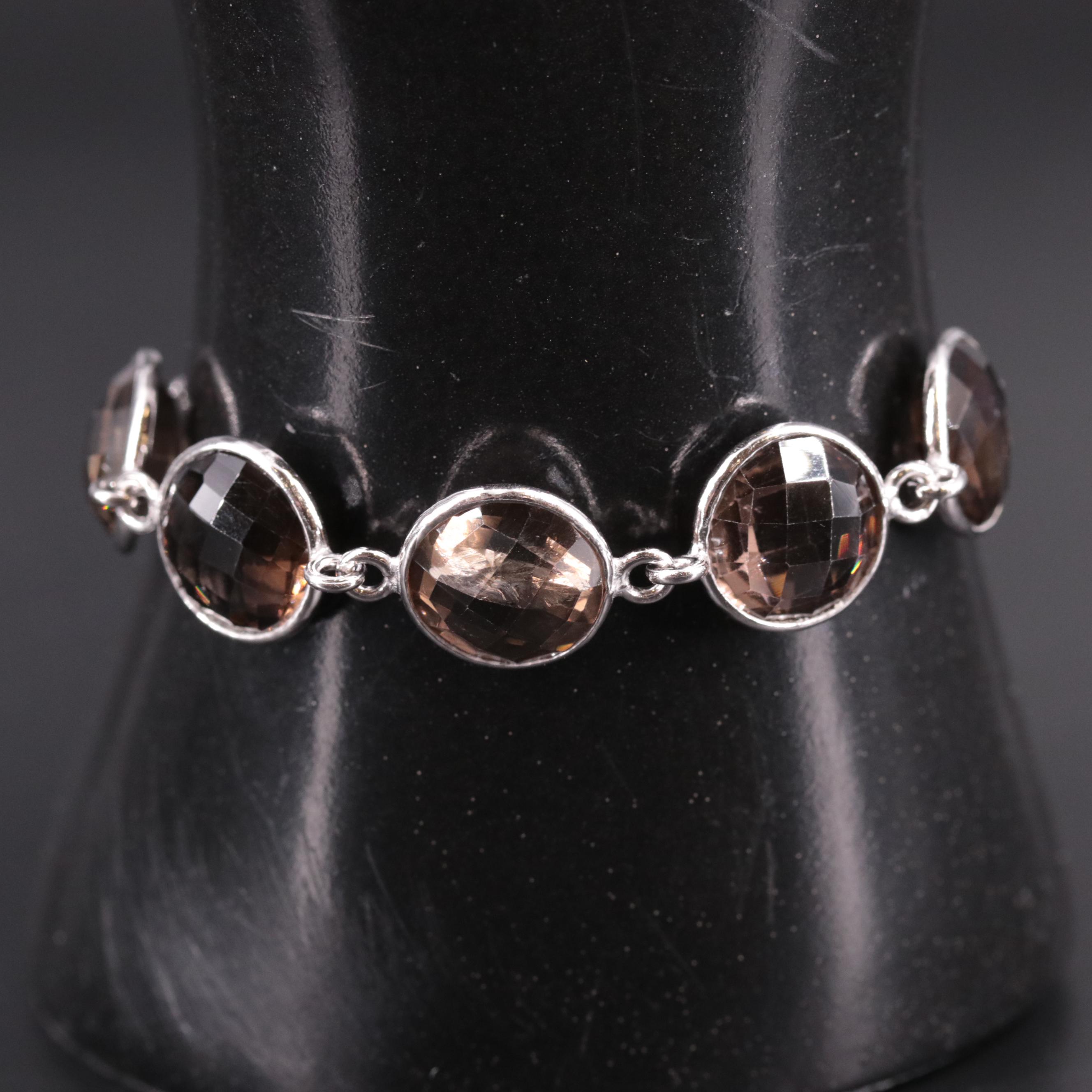 Sterling Silver Gemstone Bracelet