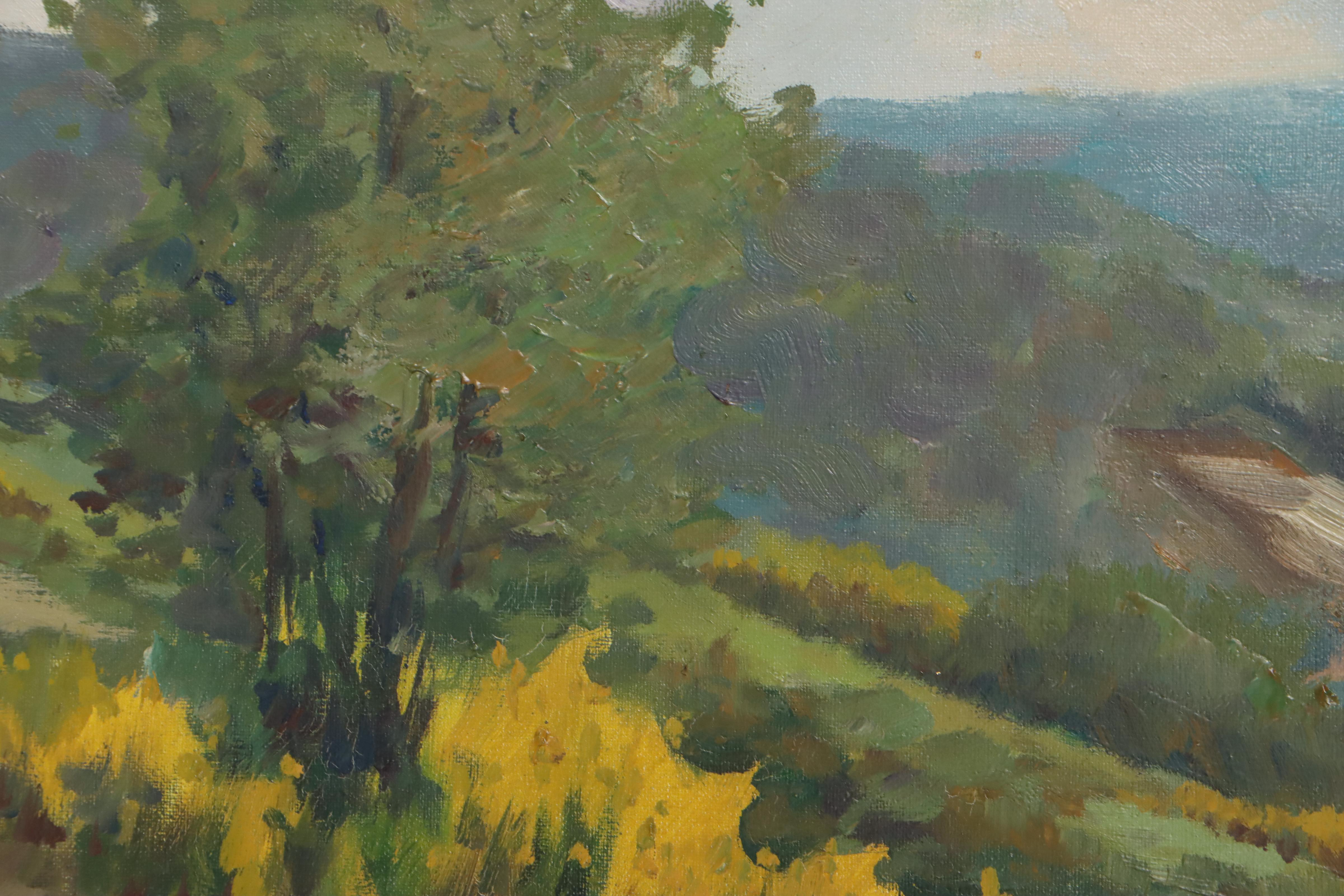 River Landscape Oil Painting