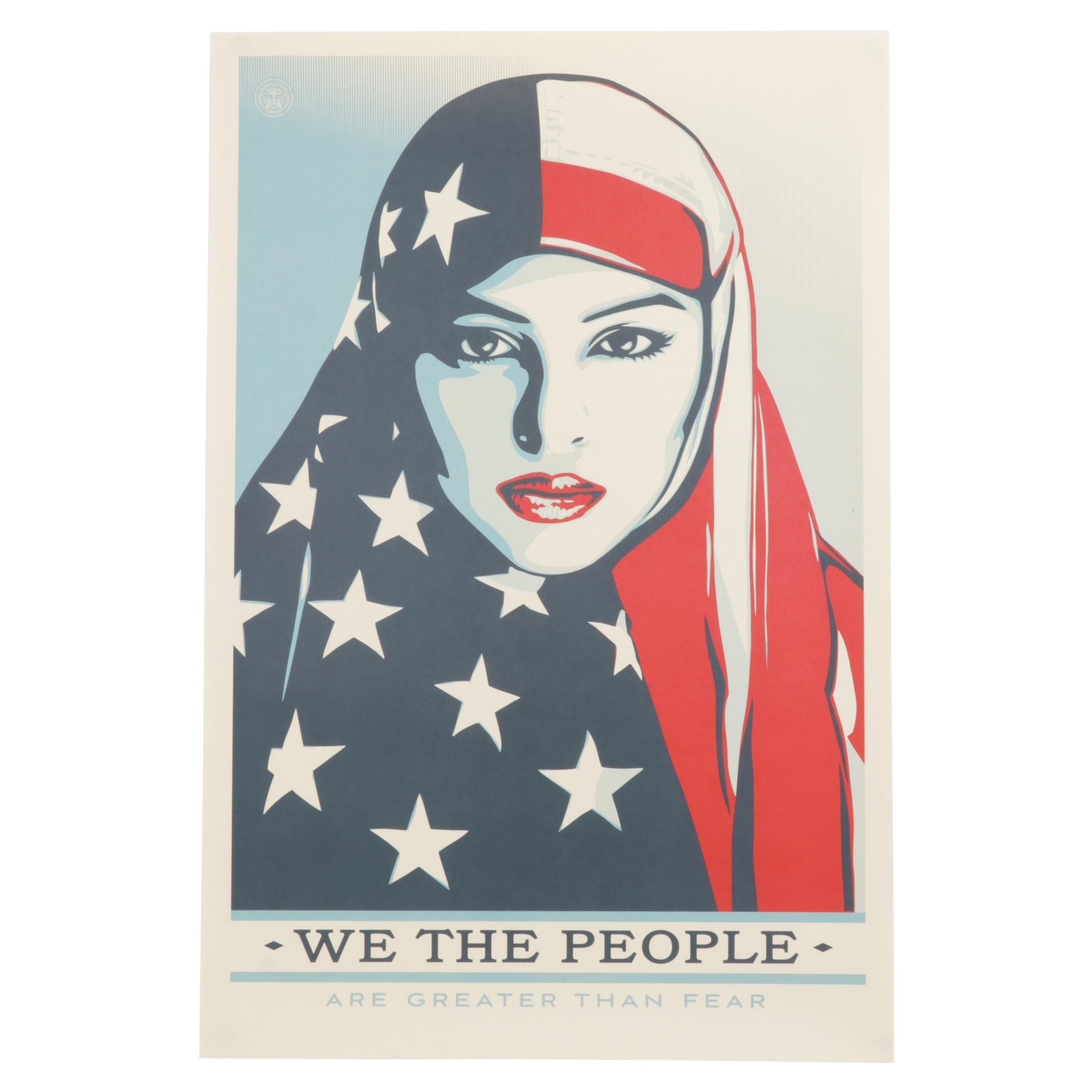 Shepard Fairey for Amplifier Giclée "We the People: Are Greater Than Fear"