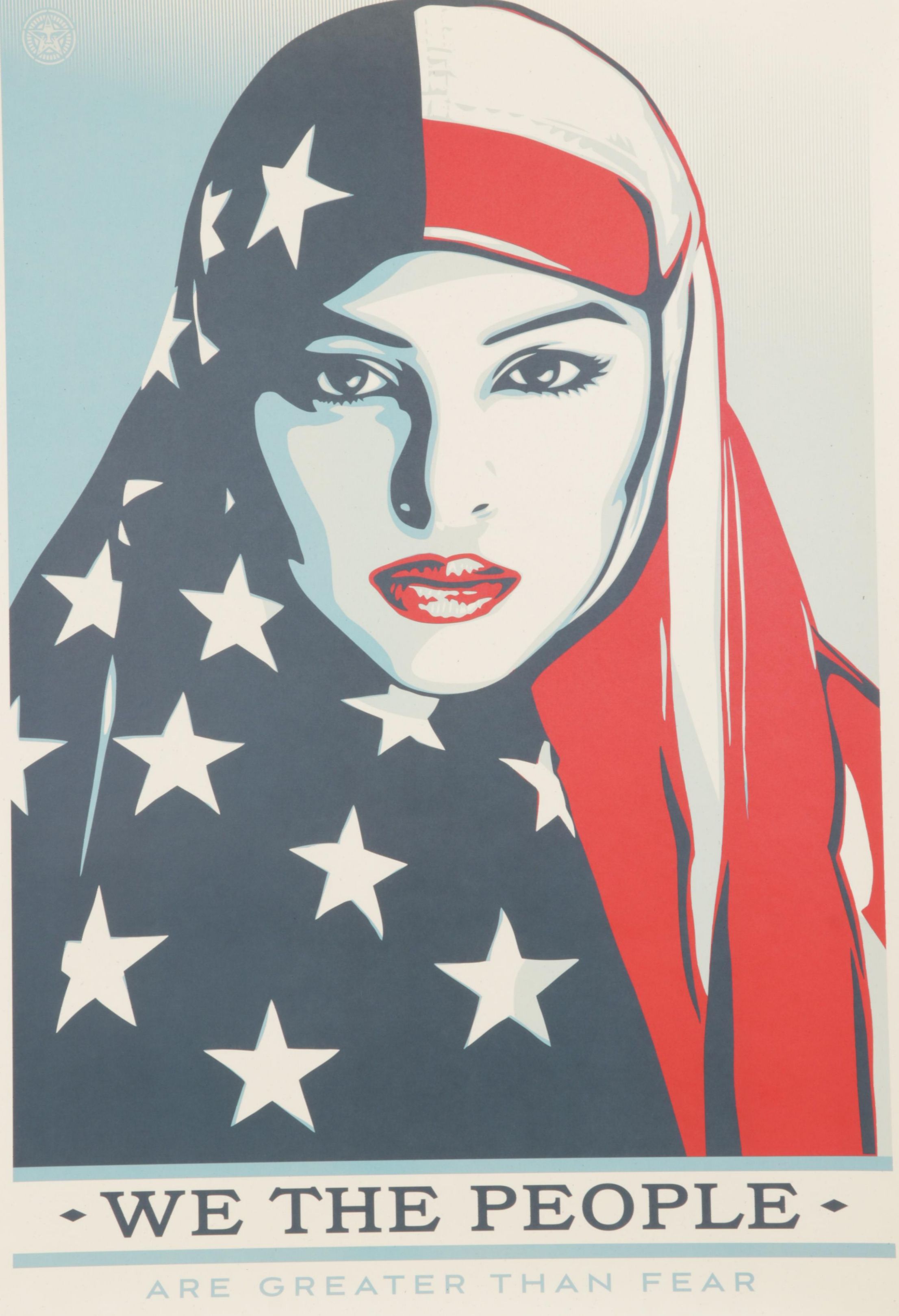 Shepard Fairey for Amplifier Giclée "We the People: Are Greater Than Fear"