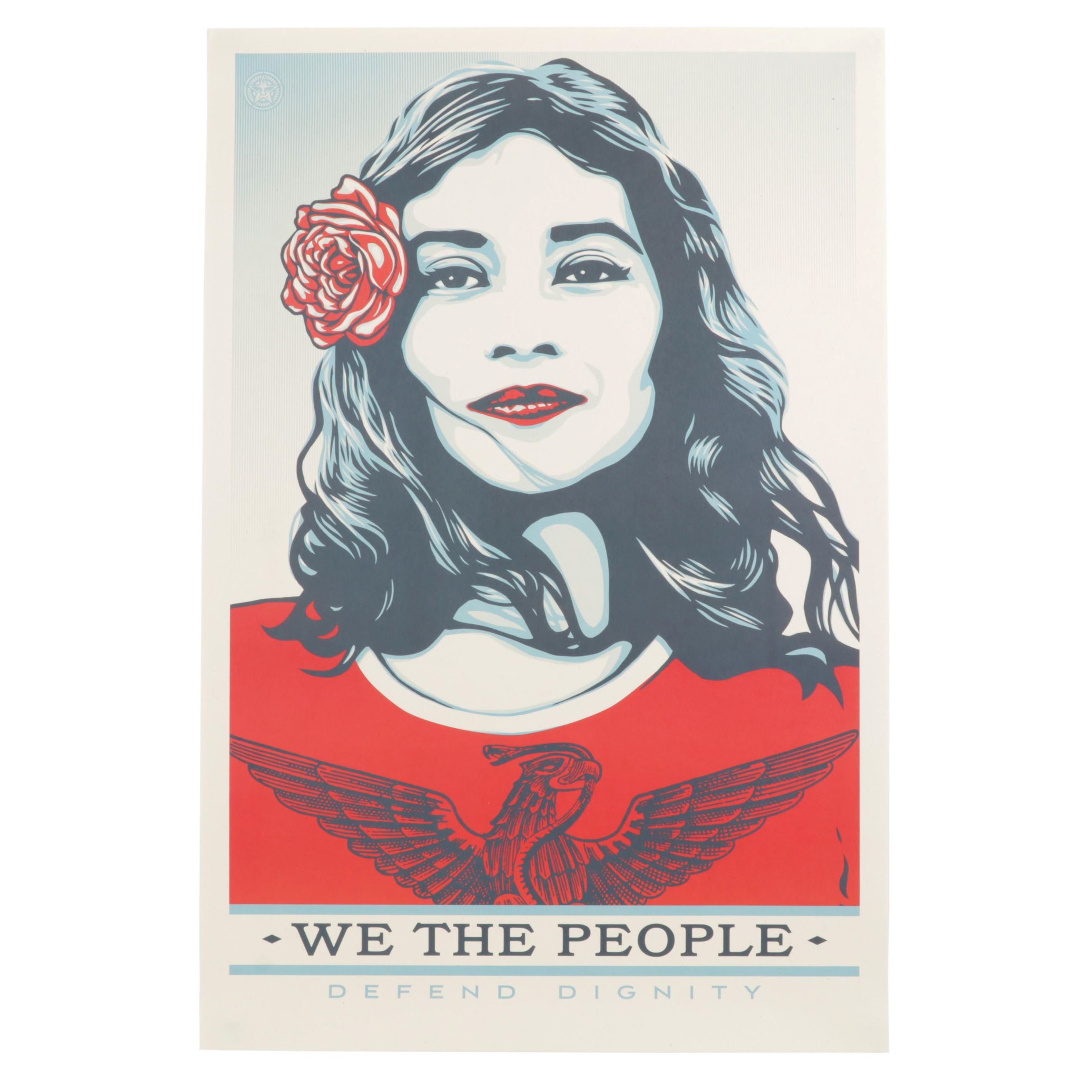 Shepard Fairey for Amplifier Giclée "We the People: Defend Dignity"
