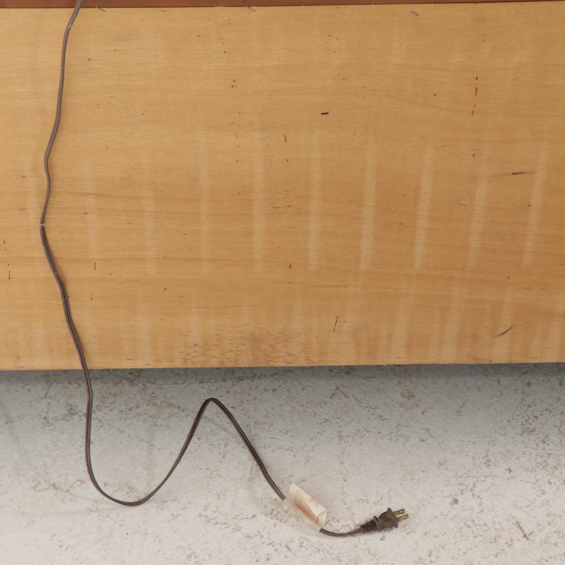 Federal Style Walnut China Cabinet, Late 20th Century